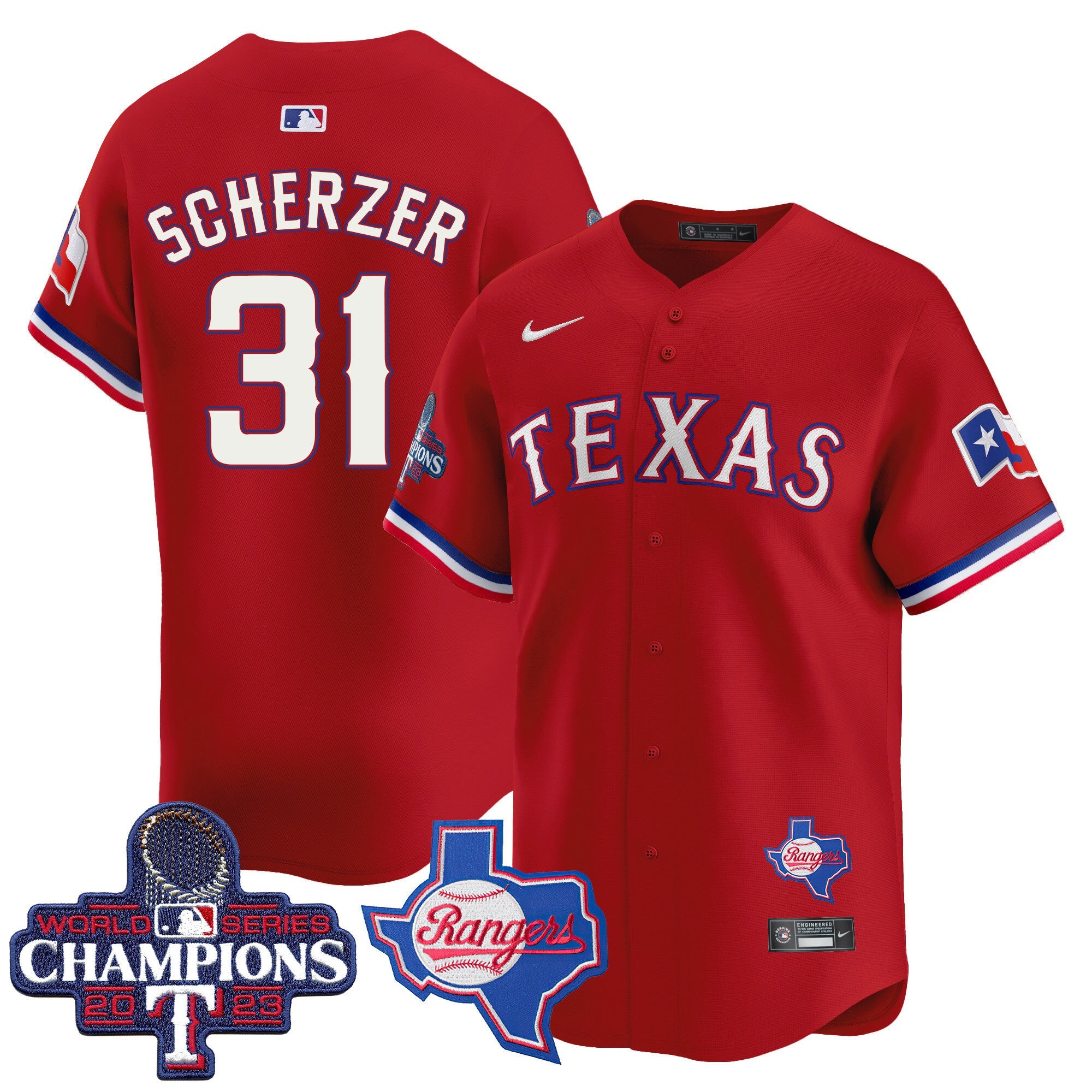 Men’s Texas World Series Champions Vapor Premier Limited Jersey V2