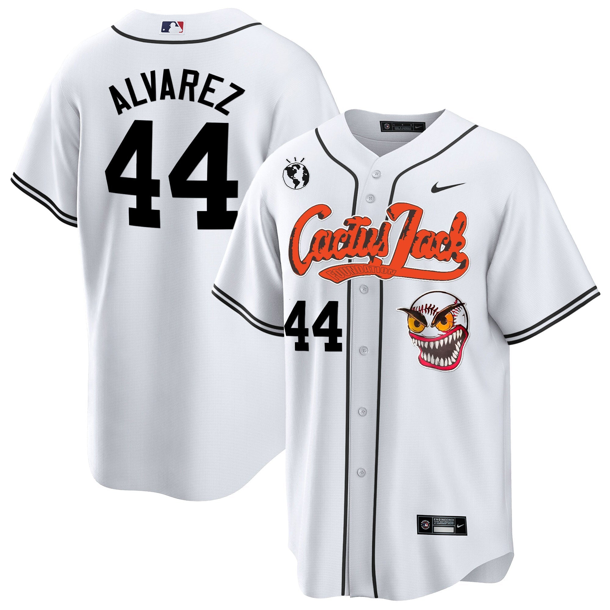 Men’s Houston Cactus Jack Cool Base Jersey – Stitched