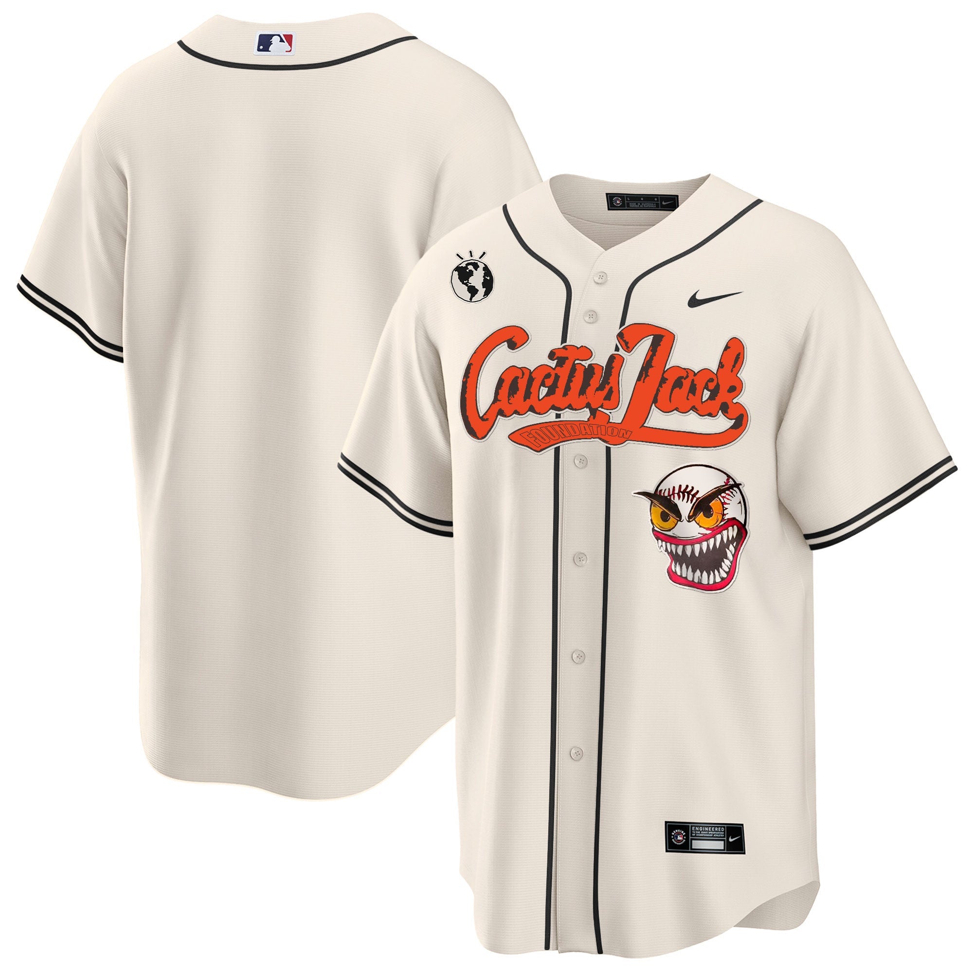 Men’s Houston Cactus Jack Cool Base Jersey – Stitched