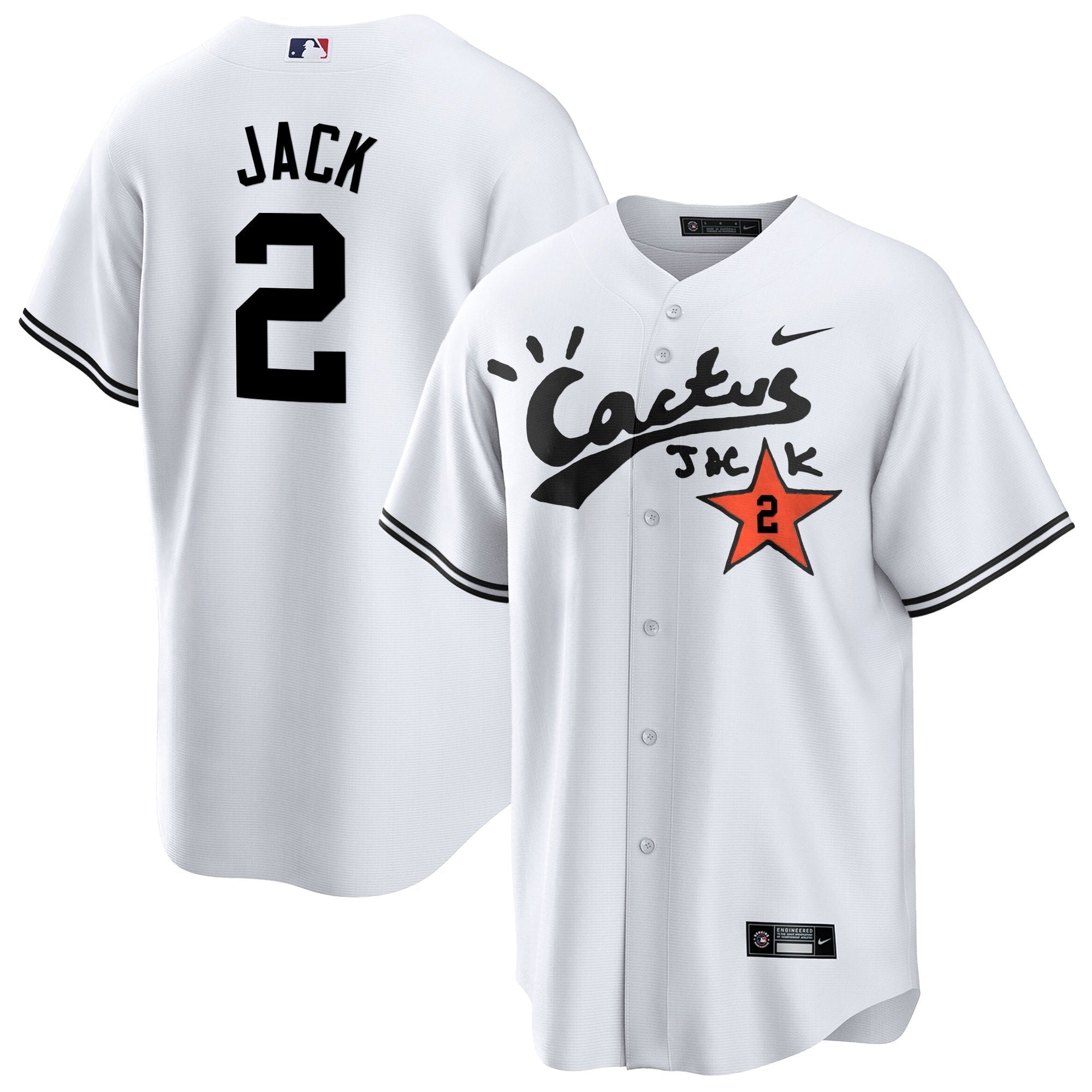 Men’s Houston Cactus Jack Cool Base Jersey V2 – Stitched