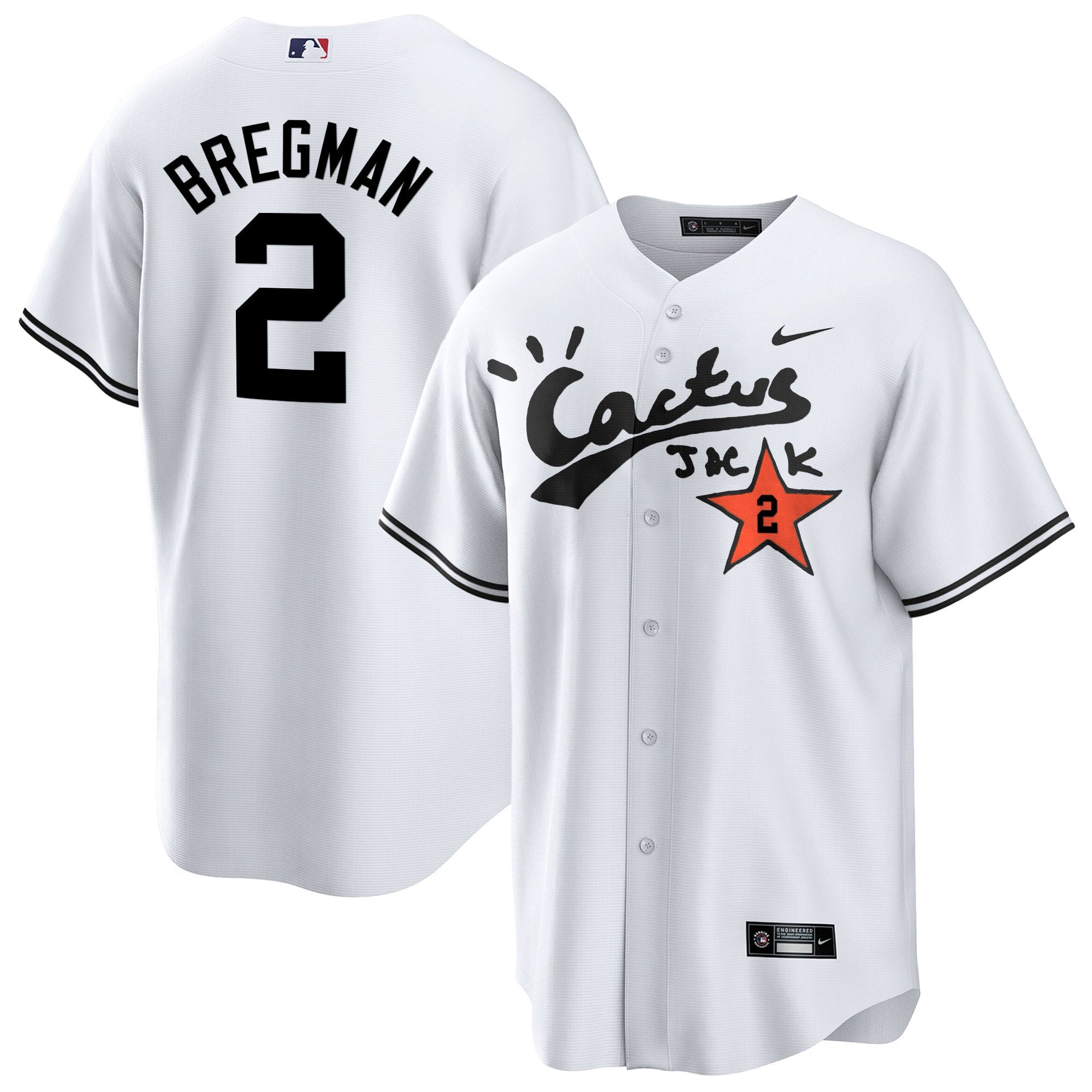 Men’s Houston Cactus Jack Cool Base Jersey V2 – Stitched