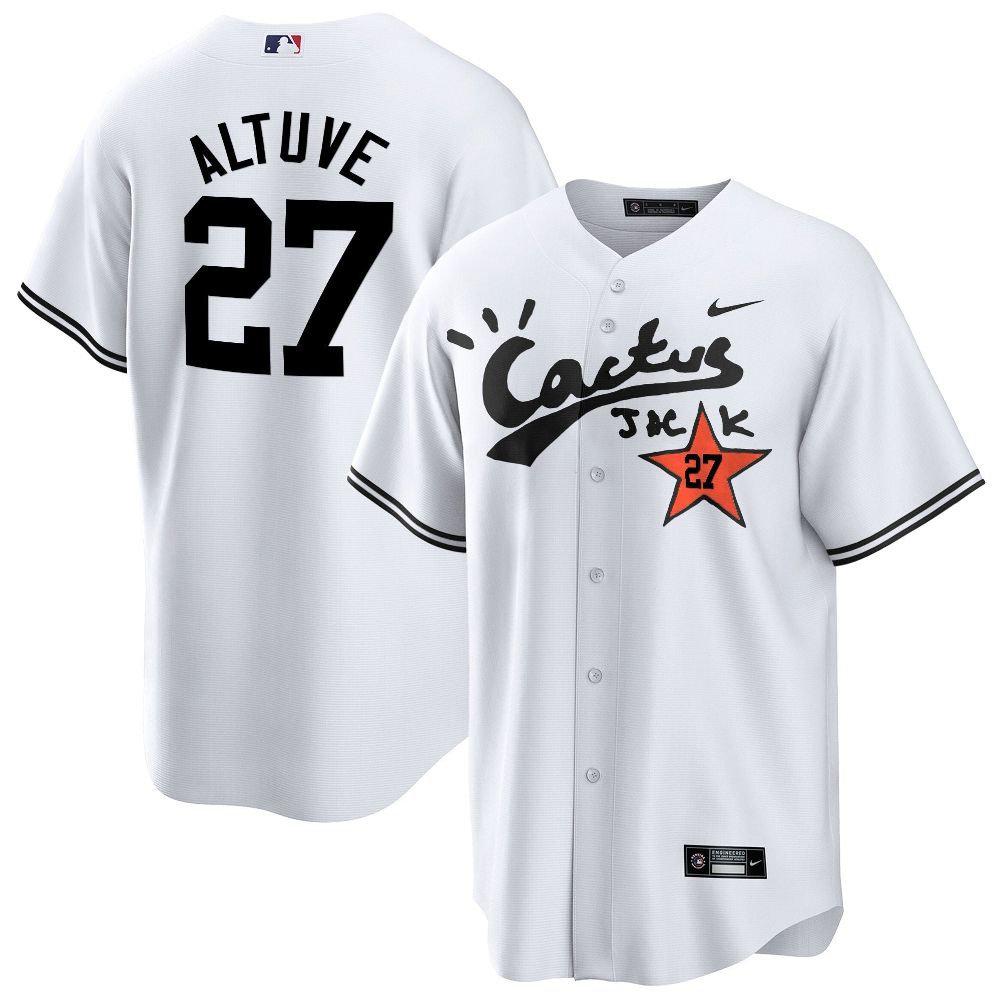 Men’s Houston Cactus Jack Cool Base Jersey V2 – Stitched