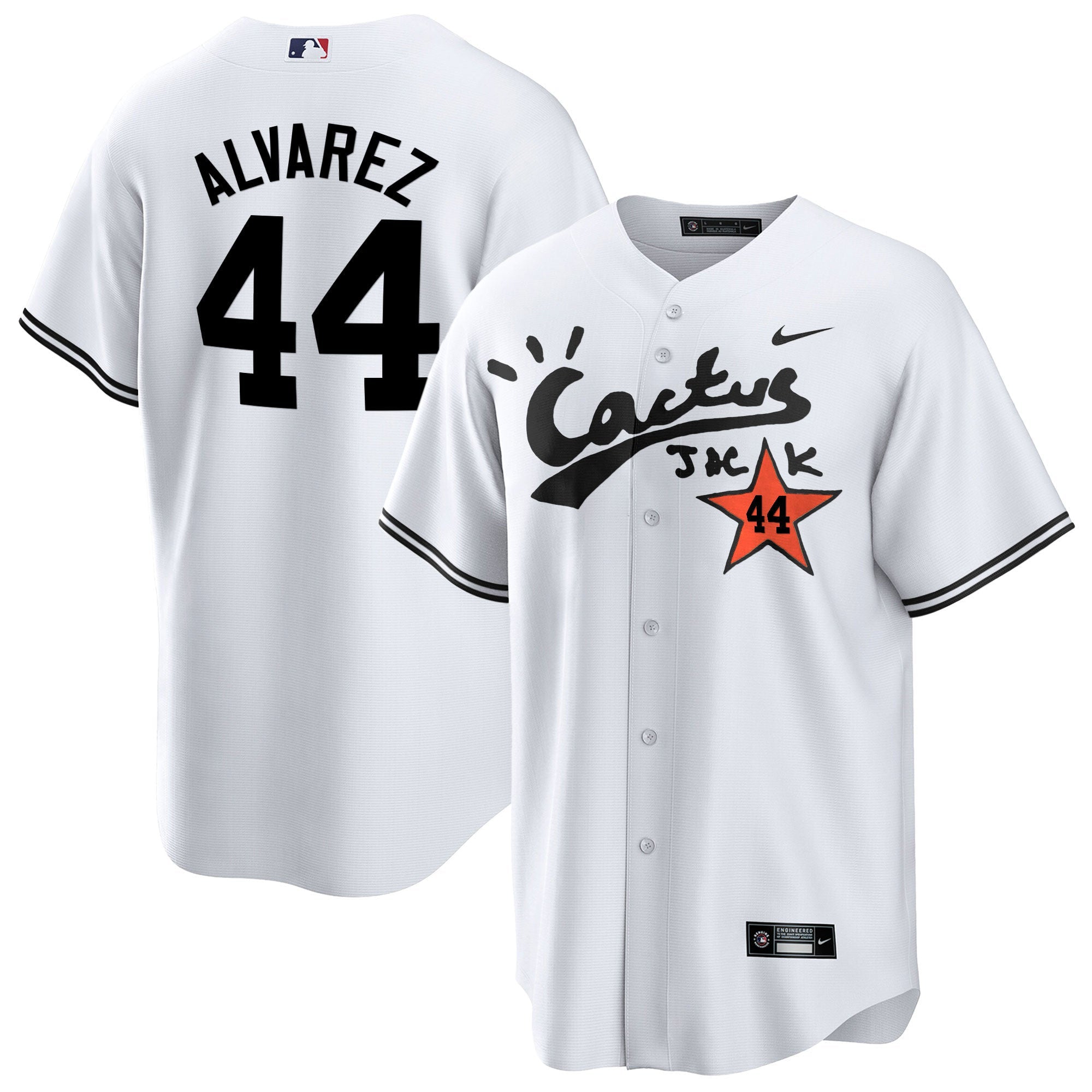 Men’s Houston Cactus Jack Cool Base Jersey V2 – Stitched