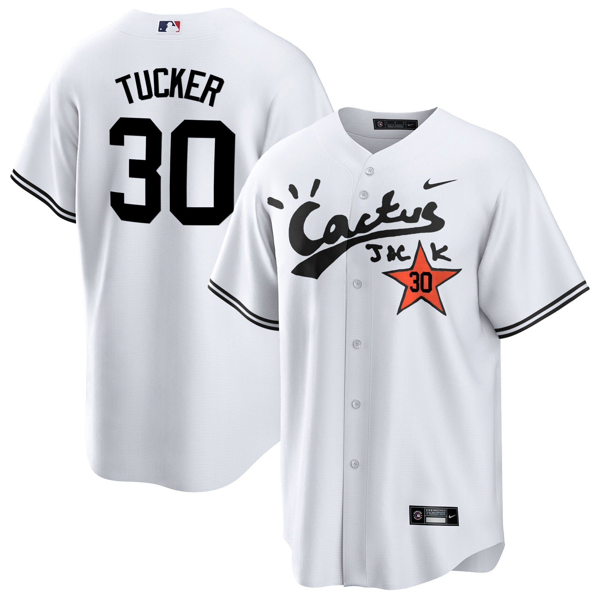 Men’s Houston Cactus Jack Cool Base Jersey V2 – Stitched