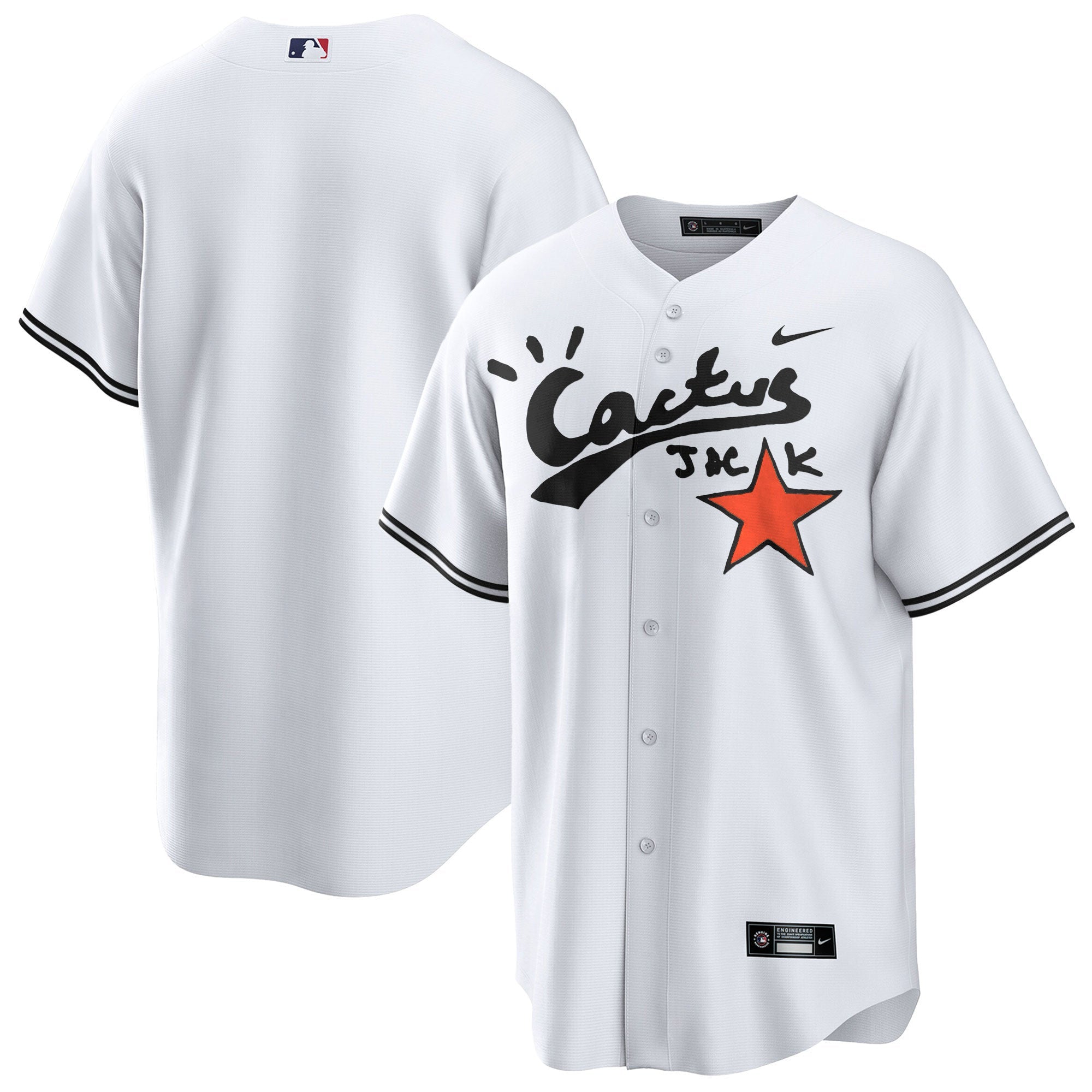 Men’s Houston Cactus Jack Cool Base Jersey V2 – Stitched