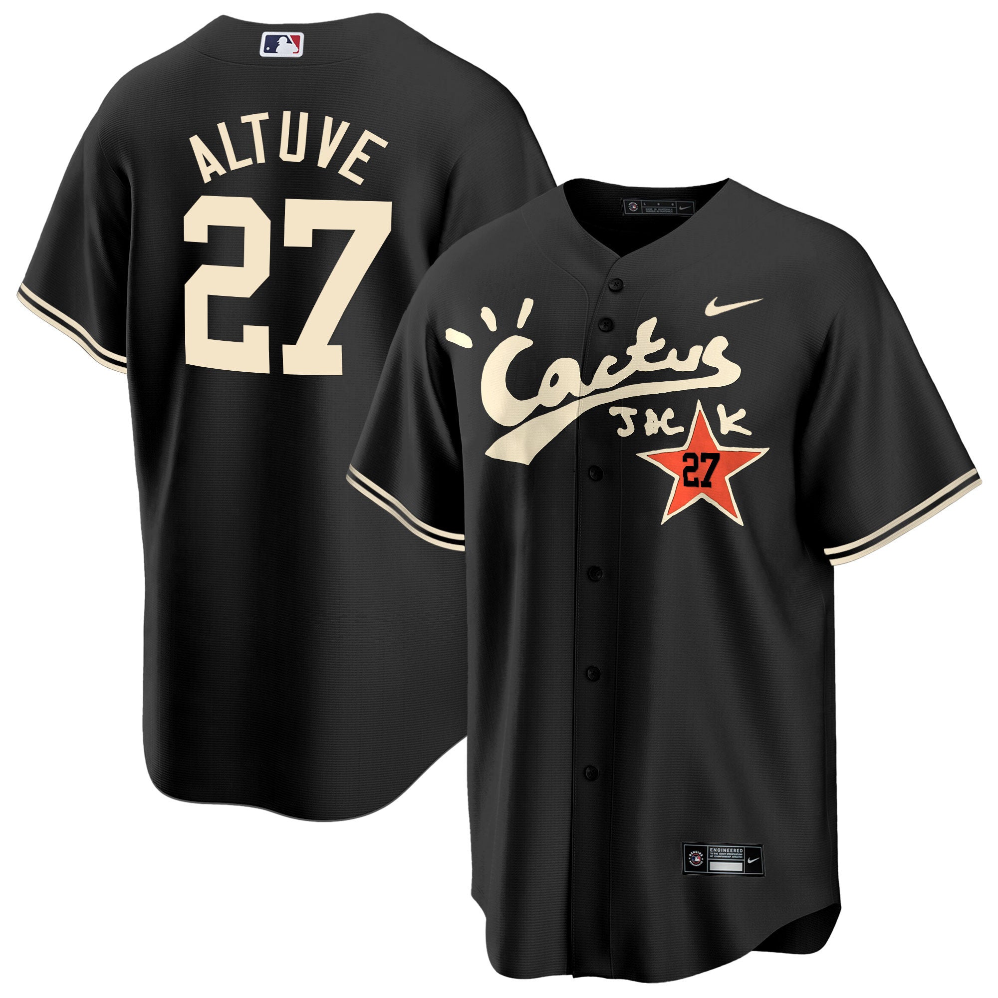 Men’s Houston Cactus Jack Cool Base Jersey V2 – Stitched
