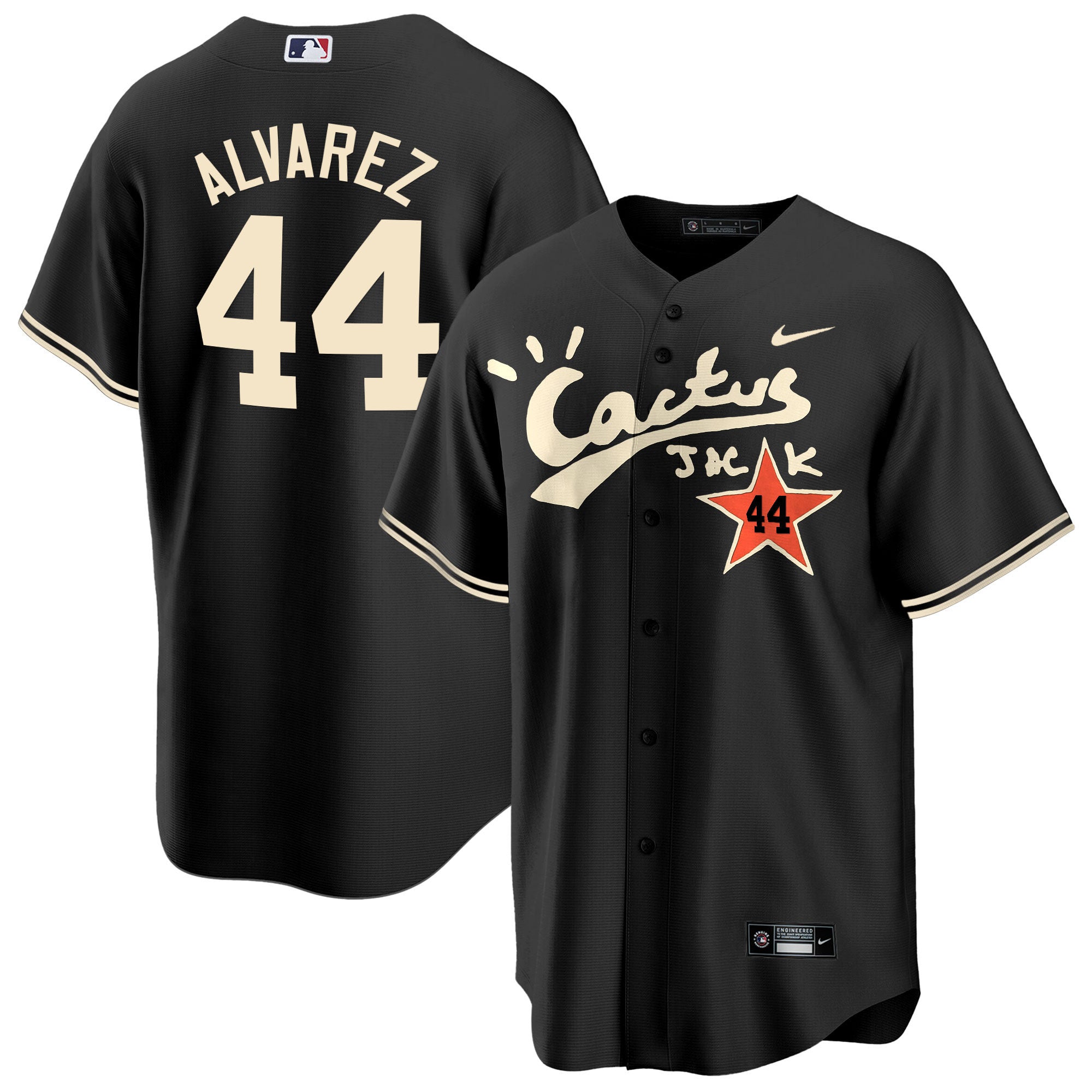 Men’s Houston Cactus Jack Cool Base Jersey V2 – Stitched