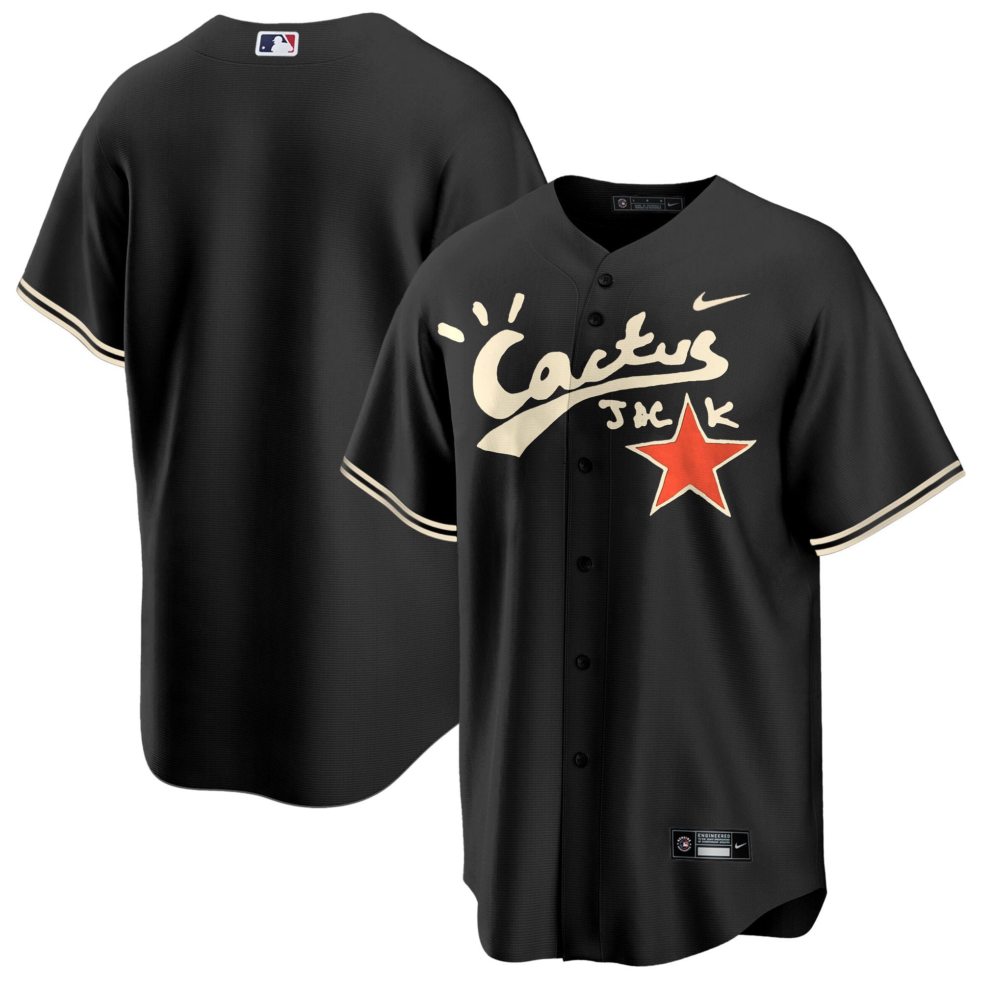 Men’s Houston Cactus Jack Cool Base Jersey V2 – Stitched