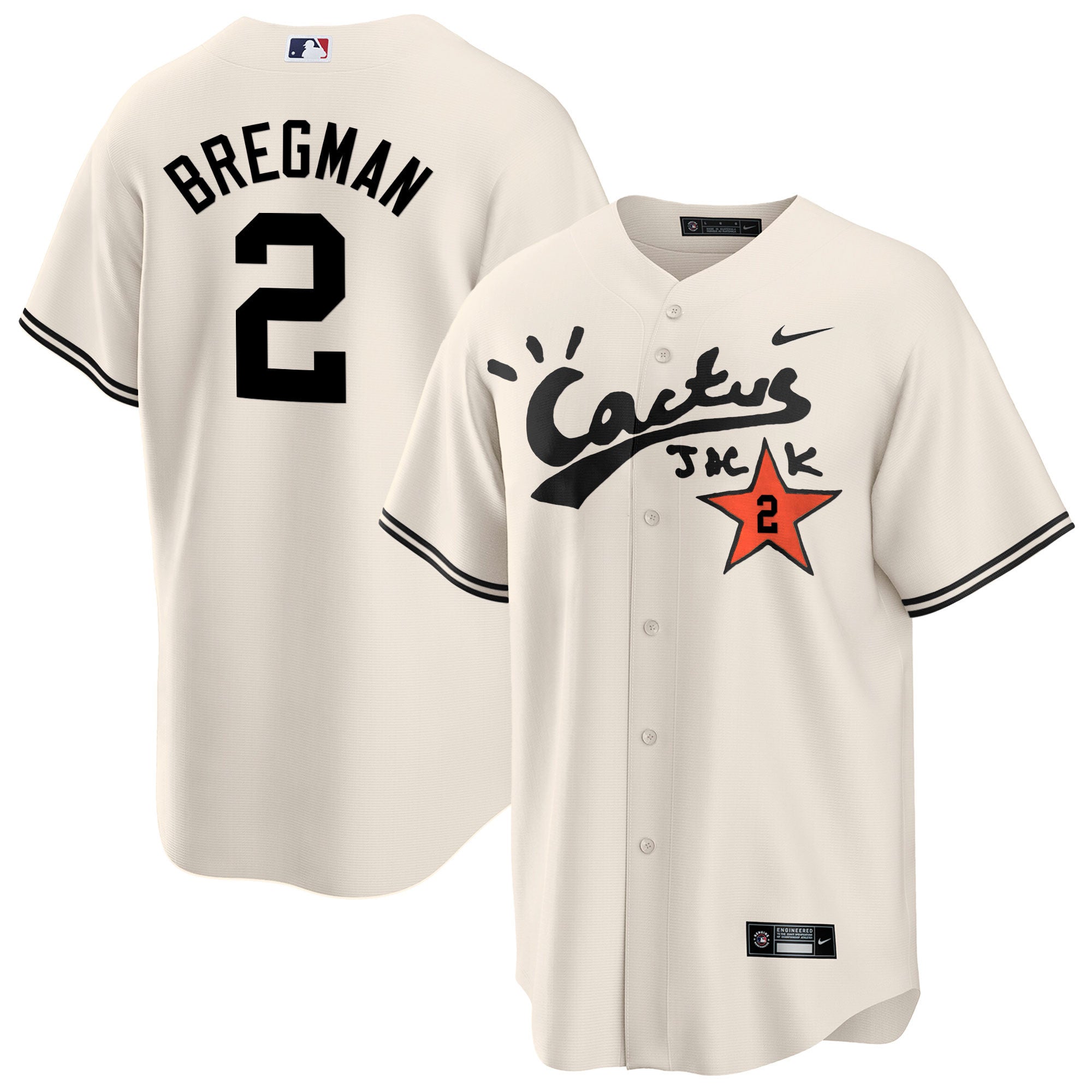 Men’s Houston Cactus Jack Cool Base Jersey V2 – Stitched