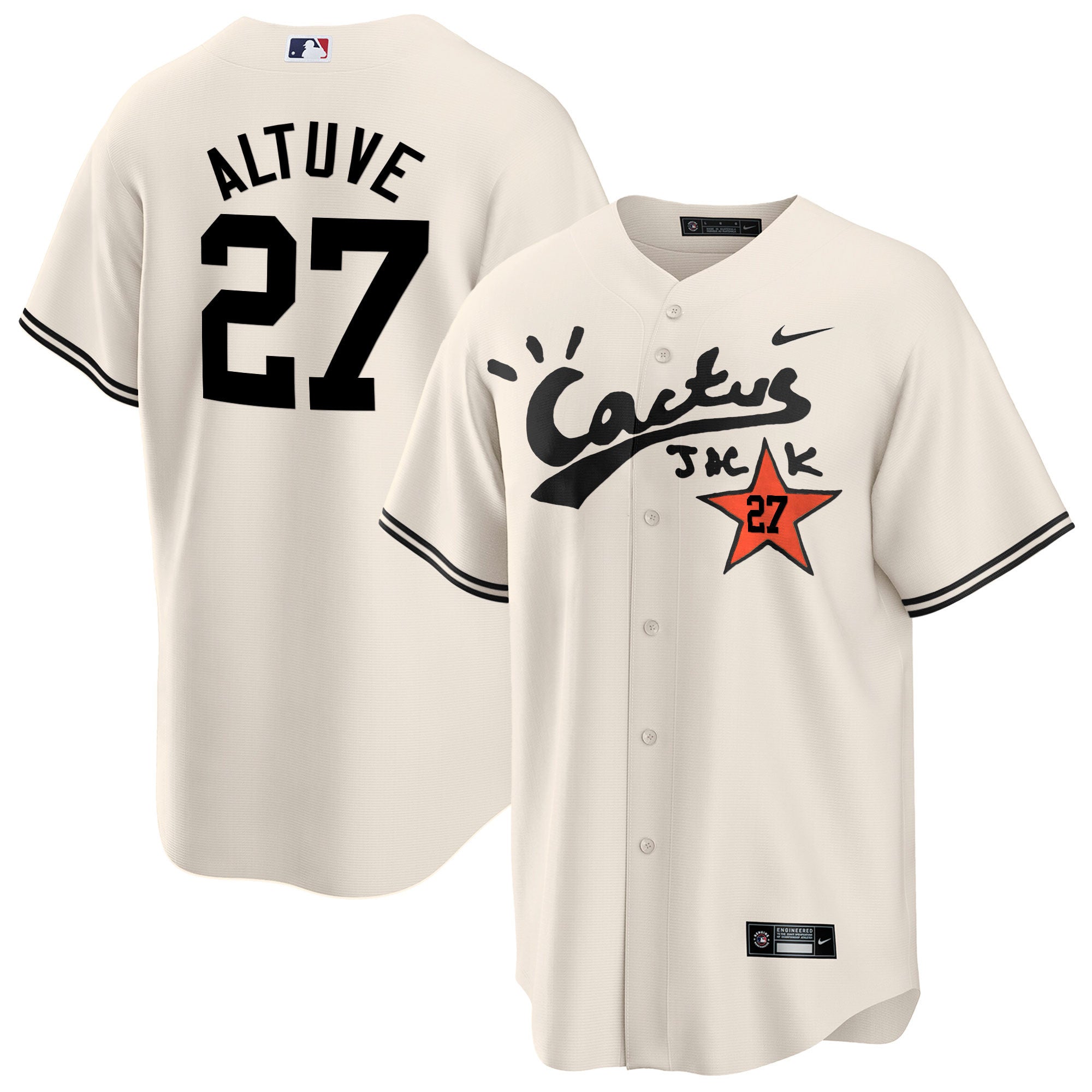 Men’s Houston Cactus Jack Cool Base Jersey V2 – Stitched