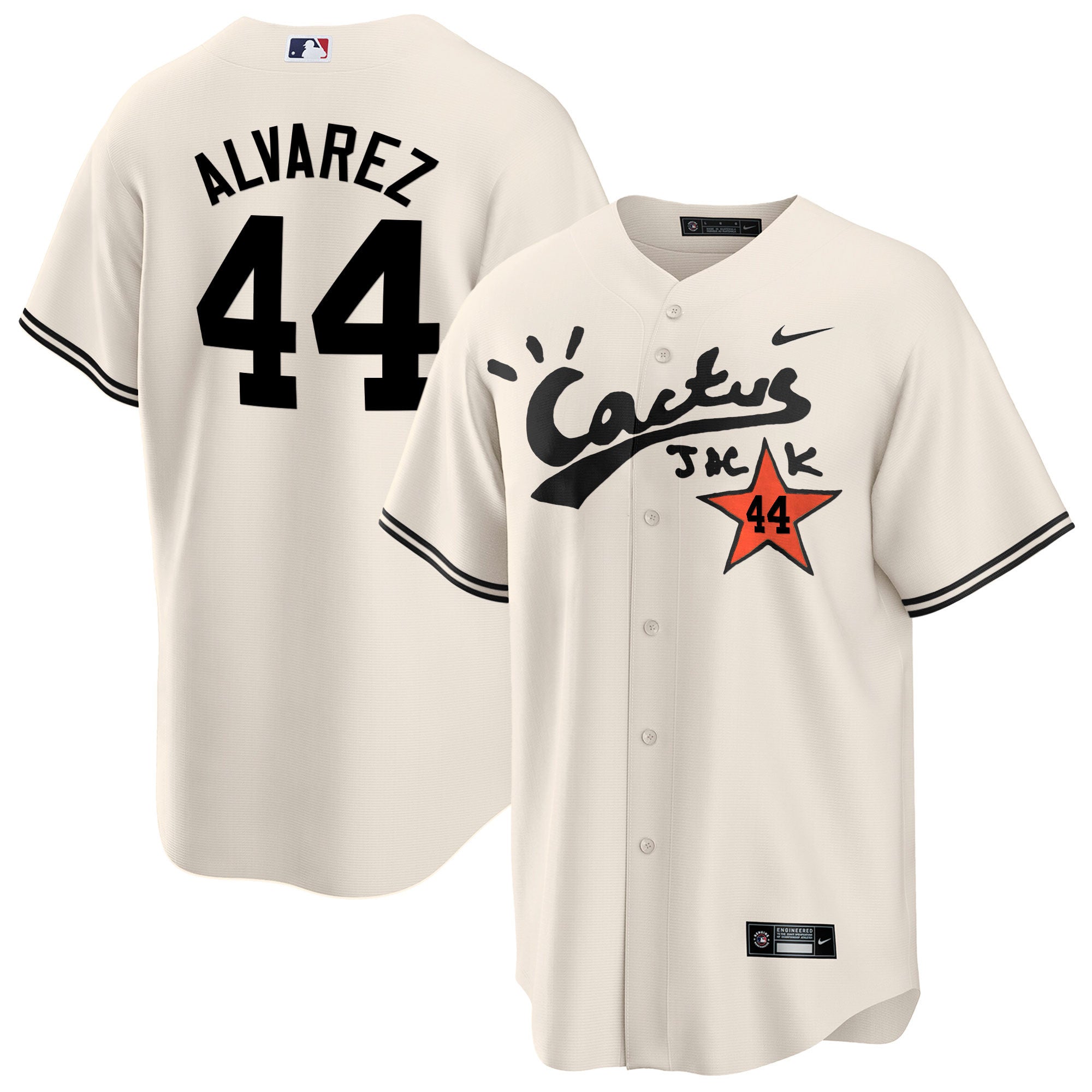 Men’s Houston Cactus Jack Cool Base Jersey V2 – Stitched