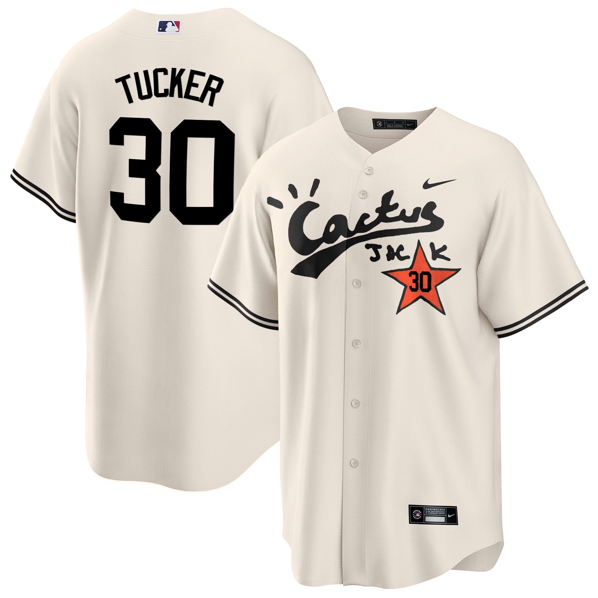 Men’s Houston Cactus Jack Cool Base Jersey V2 – Stitched