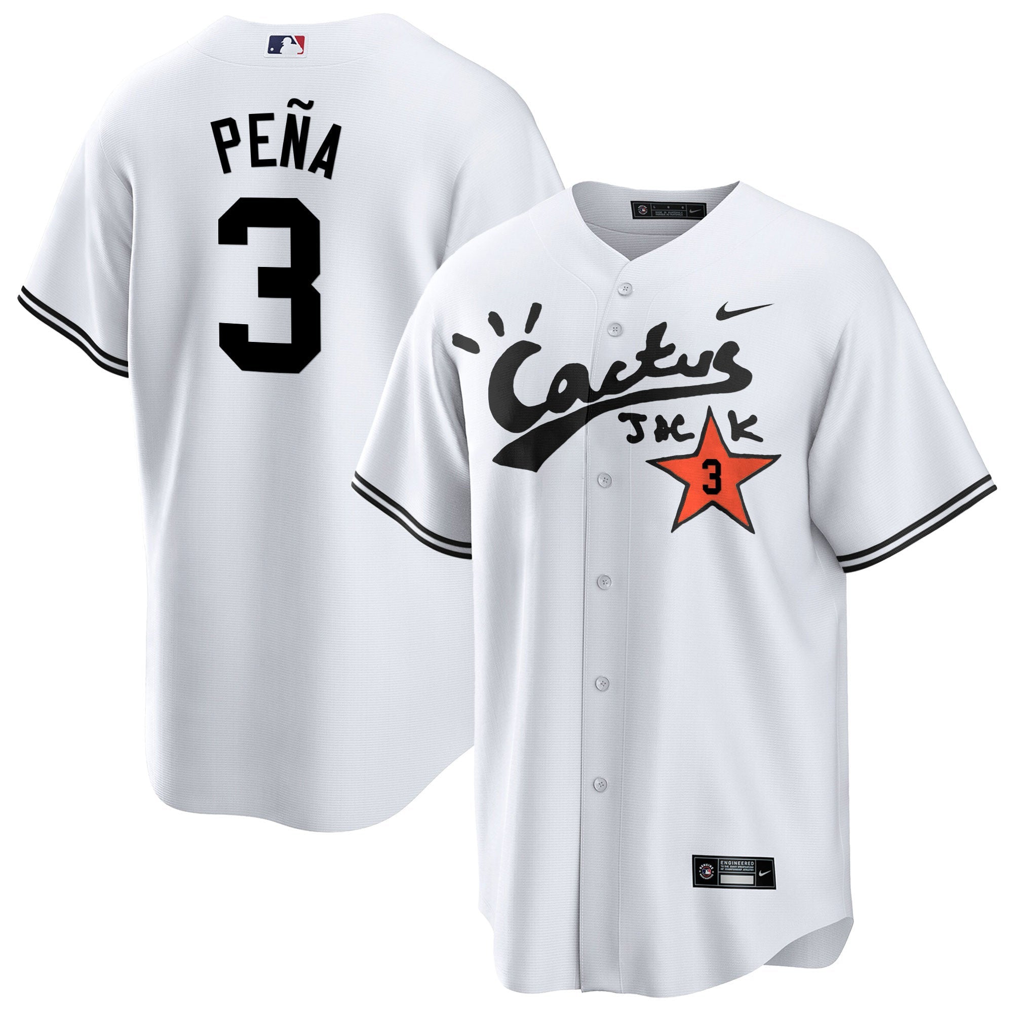 Men’s Houston Cactus Jack Cool Base Jersey V2 – Stitched