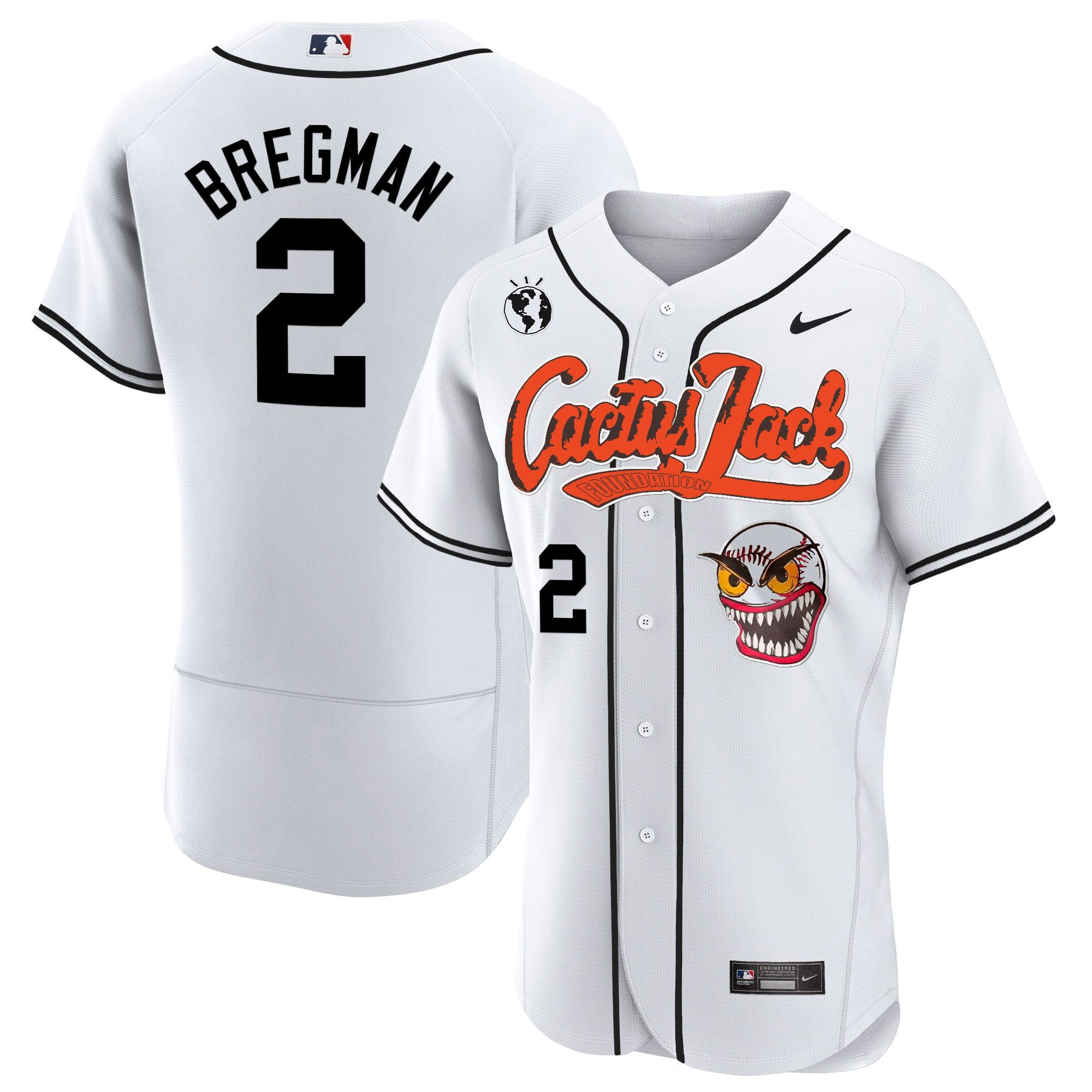 Men’s Houston Cactus Jack Flex Base Jersey – Stitched