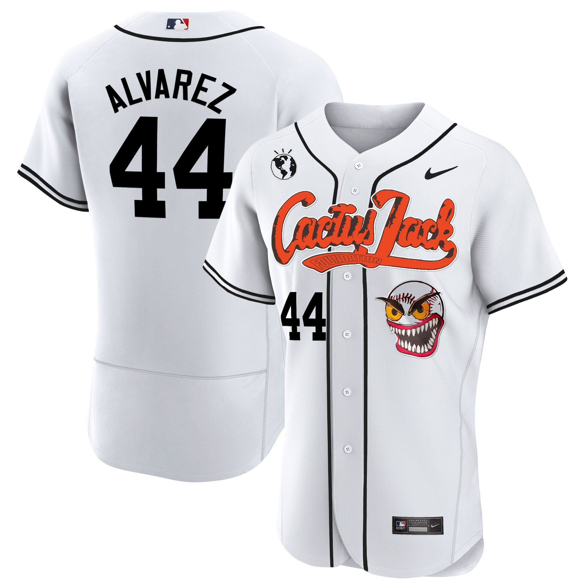 Men’s Houston Cactus Jack Flex Base Jersey – Stitched