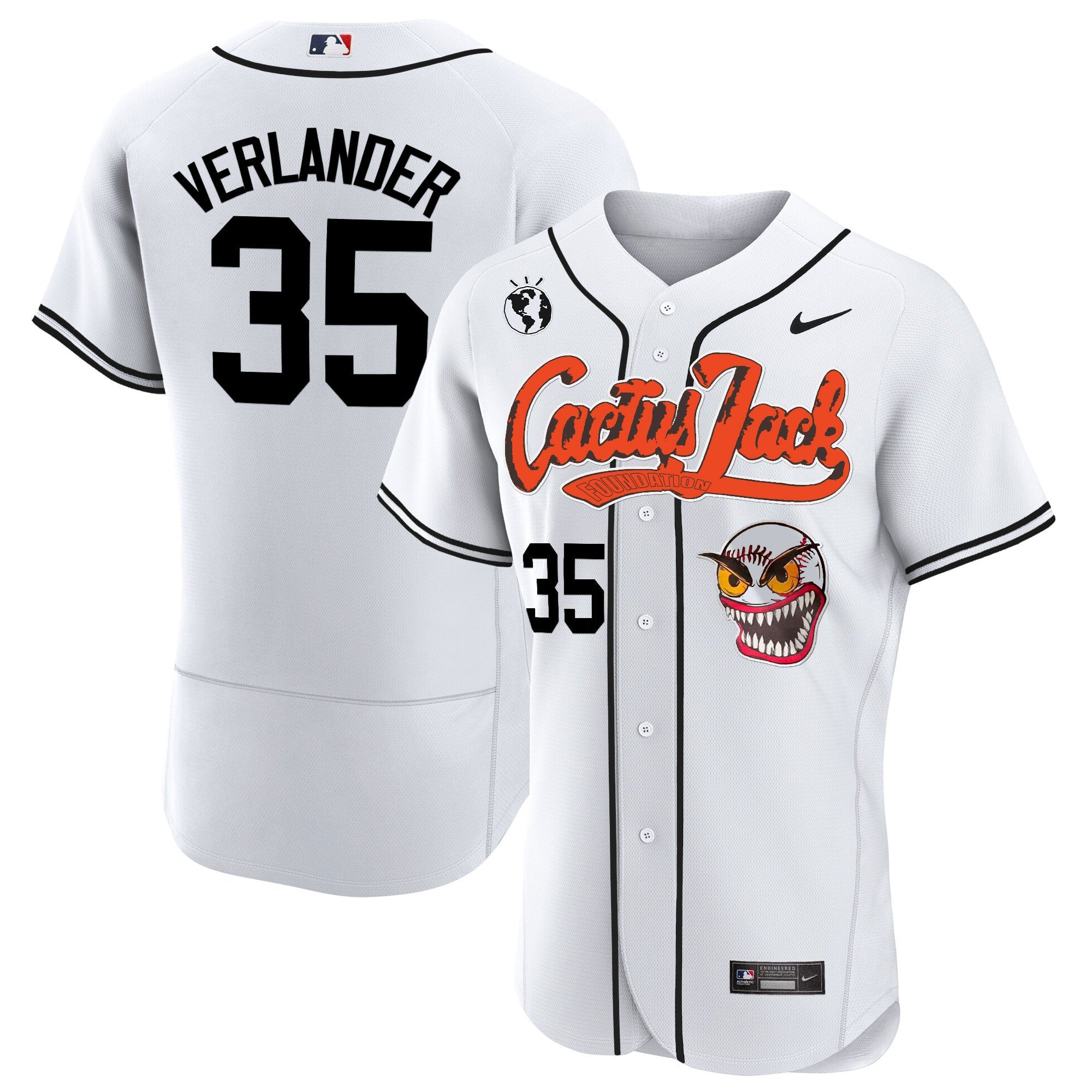 Men’s Houston Cactus Jack Flex Base Jersey – Stitched