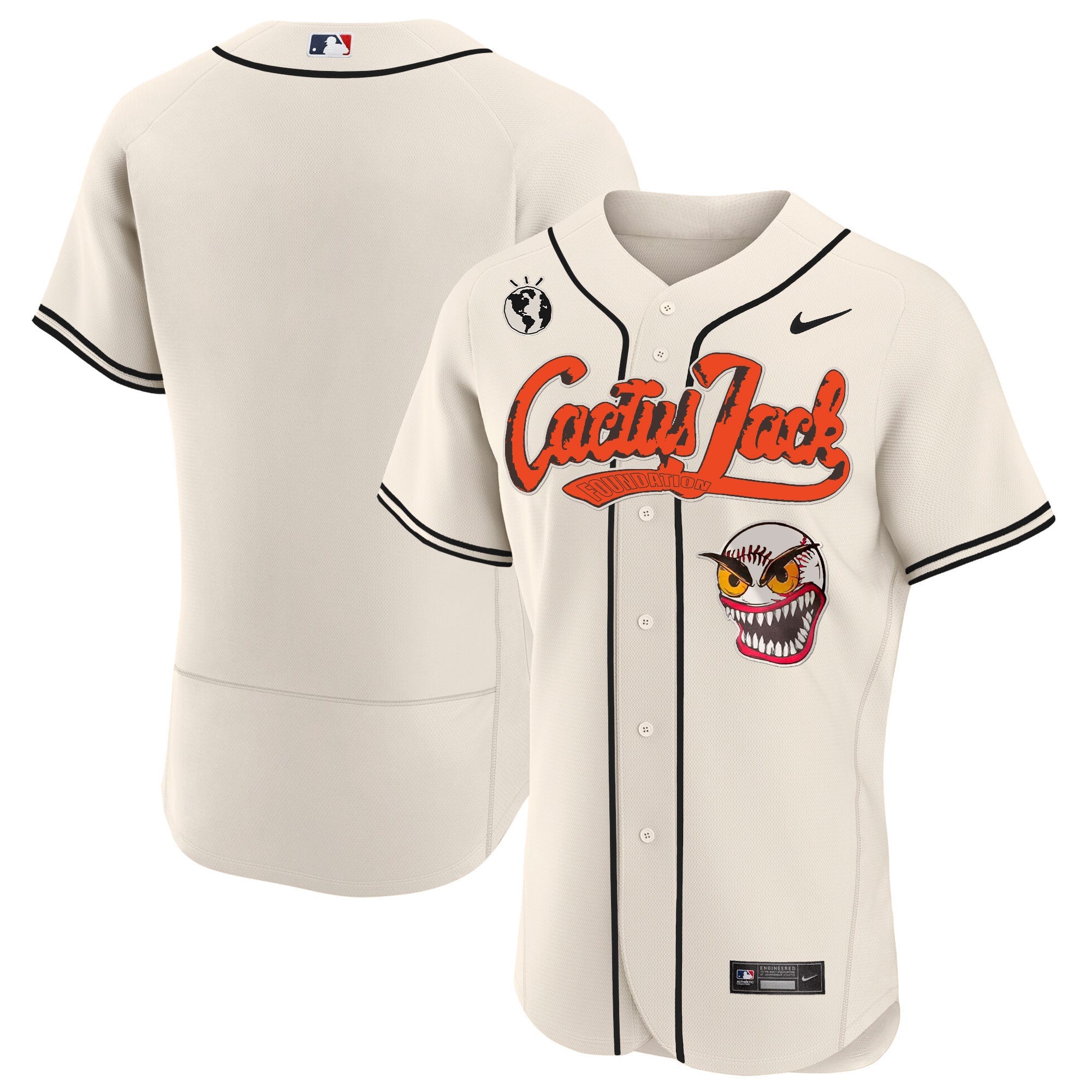 Men’s Houston Cactus Jack Flex Base Jersey – Stitched