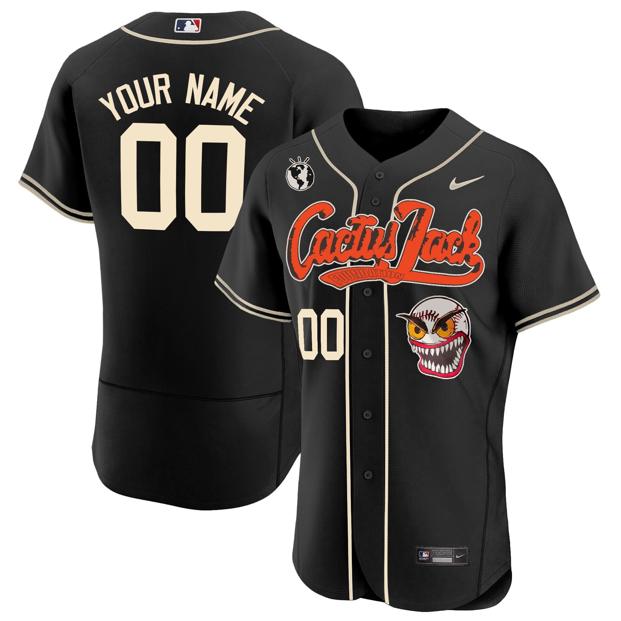 Houston Cactus Jack Flex Base Custom Jersey – Stitched