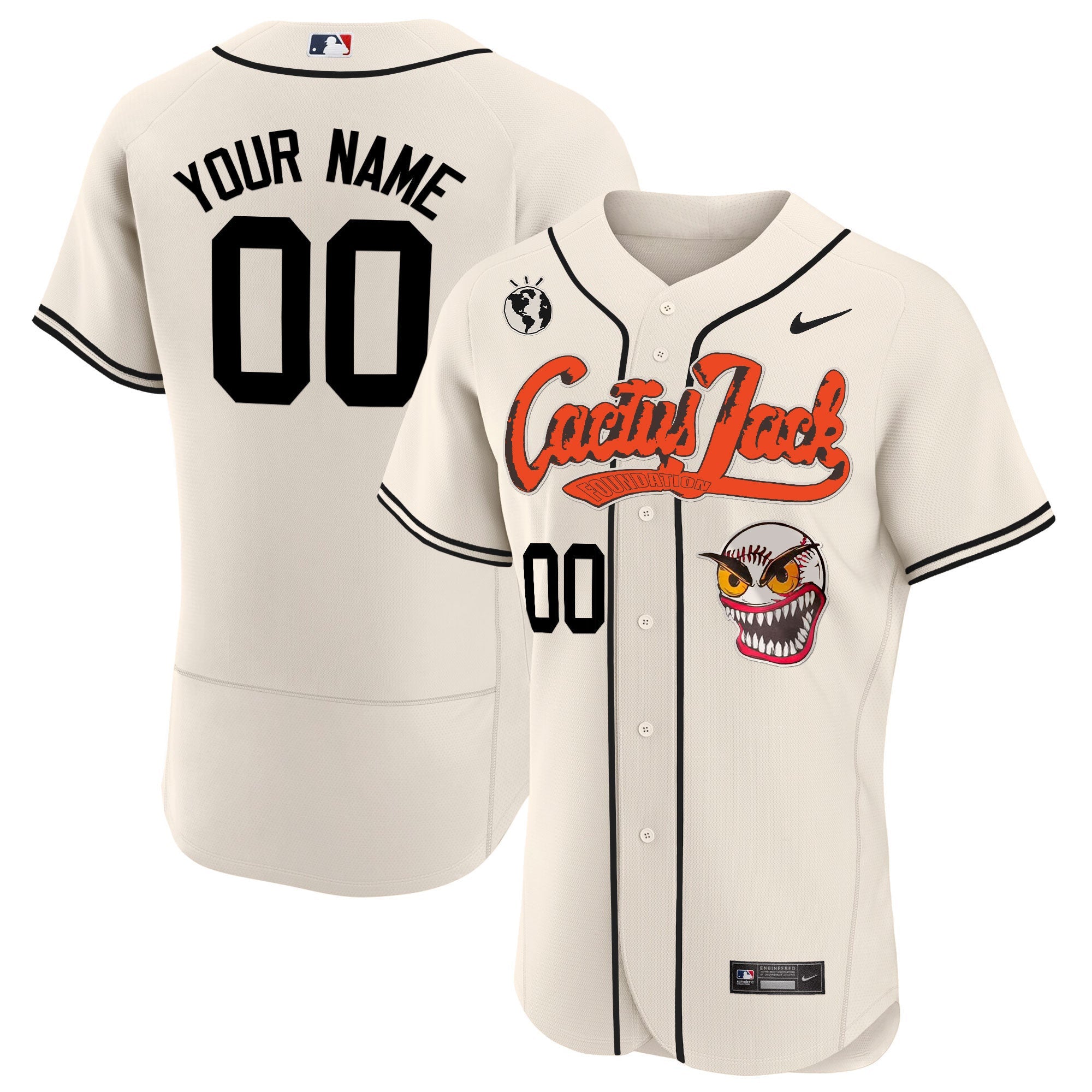 Houston Cactus Jack Flex Base Custom Jersey – Stitched
