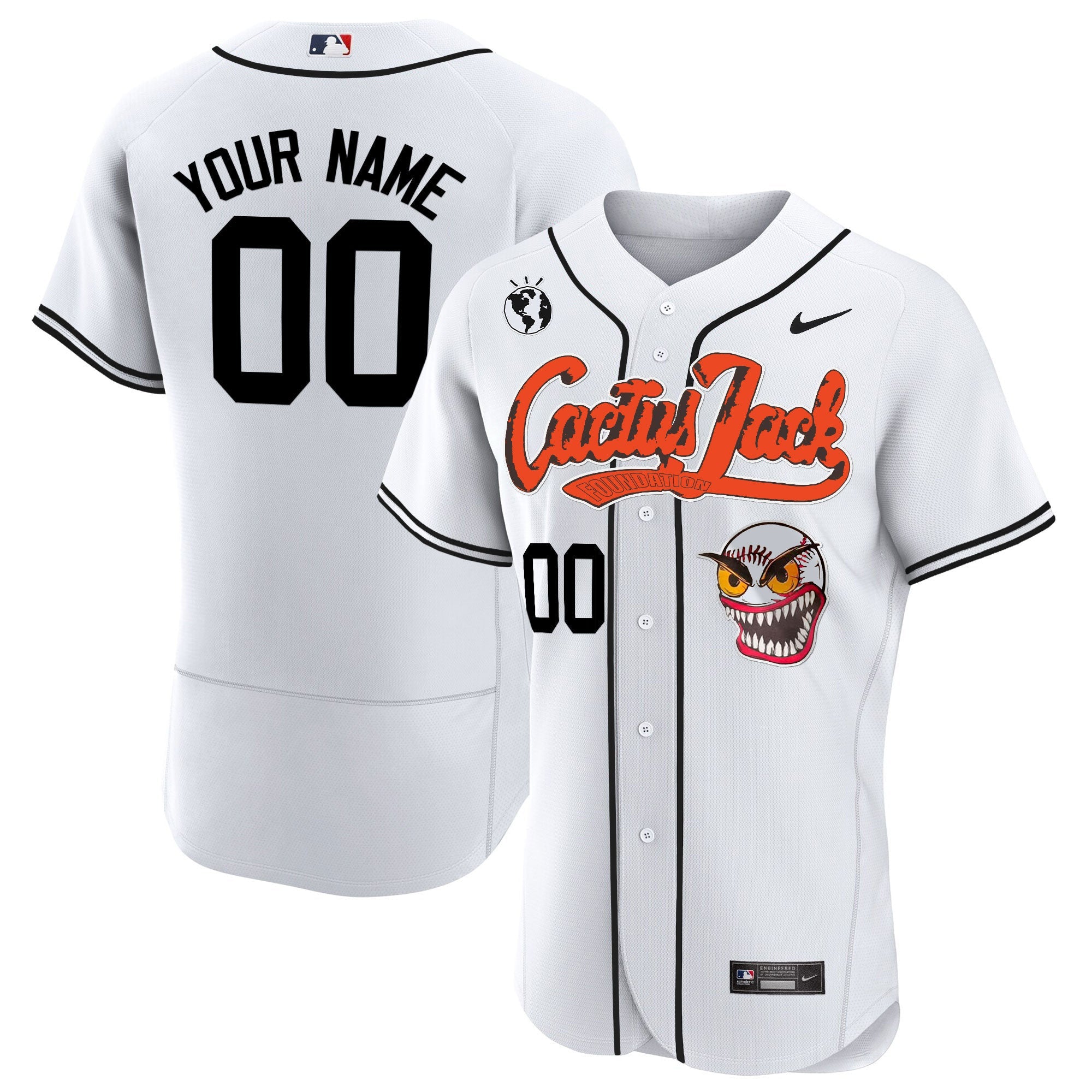 Houston Cactus Jack Flex Base Custom Jersey – Stitched