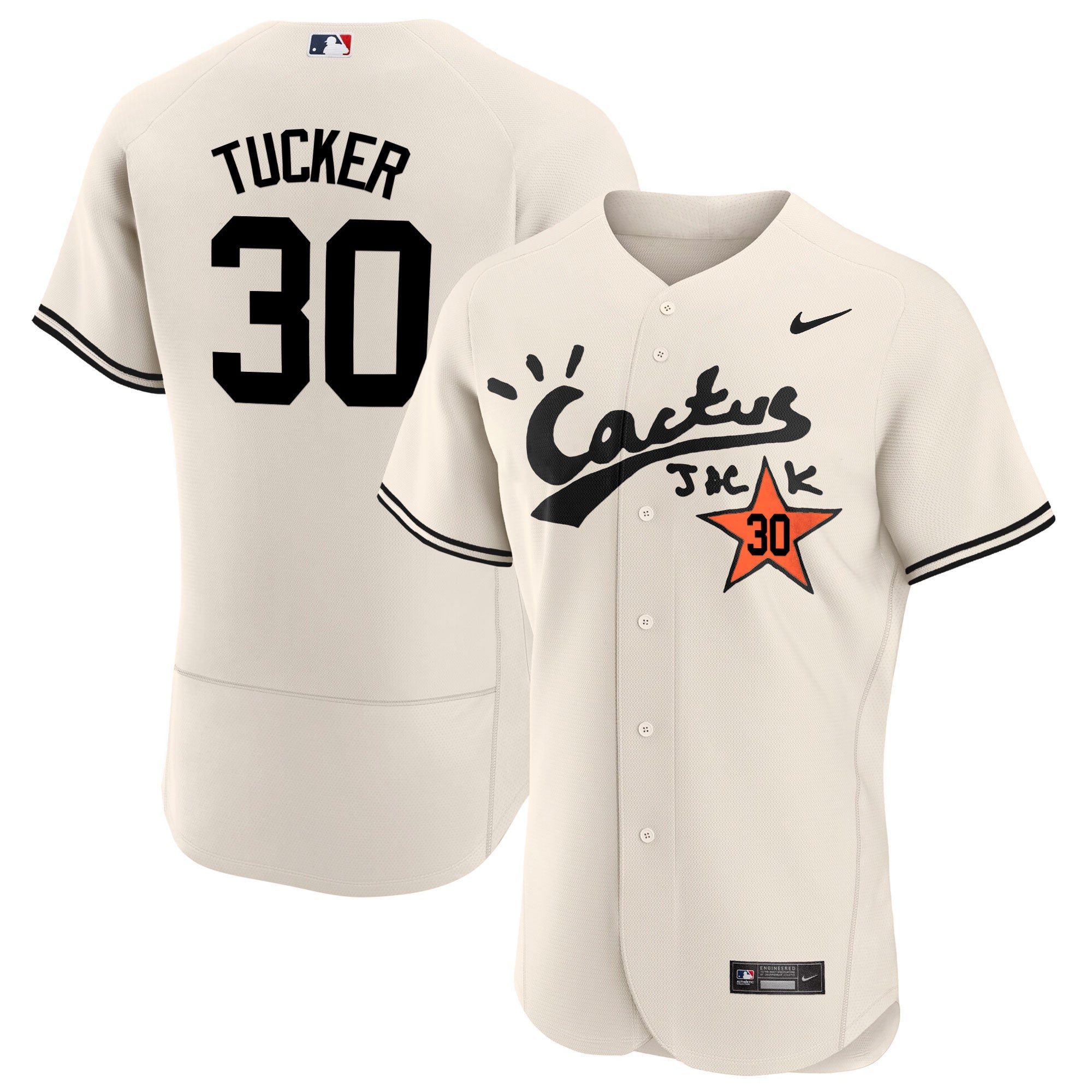 Men’s Houston Cactus Jack Flex Base Jersey V2 – Stitched