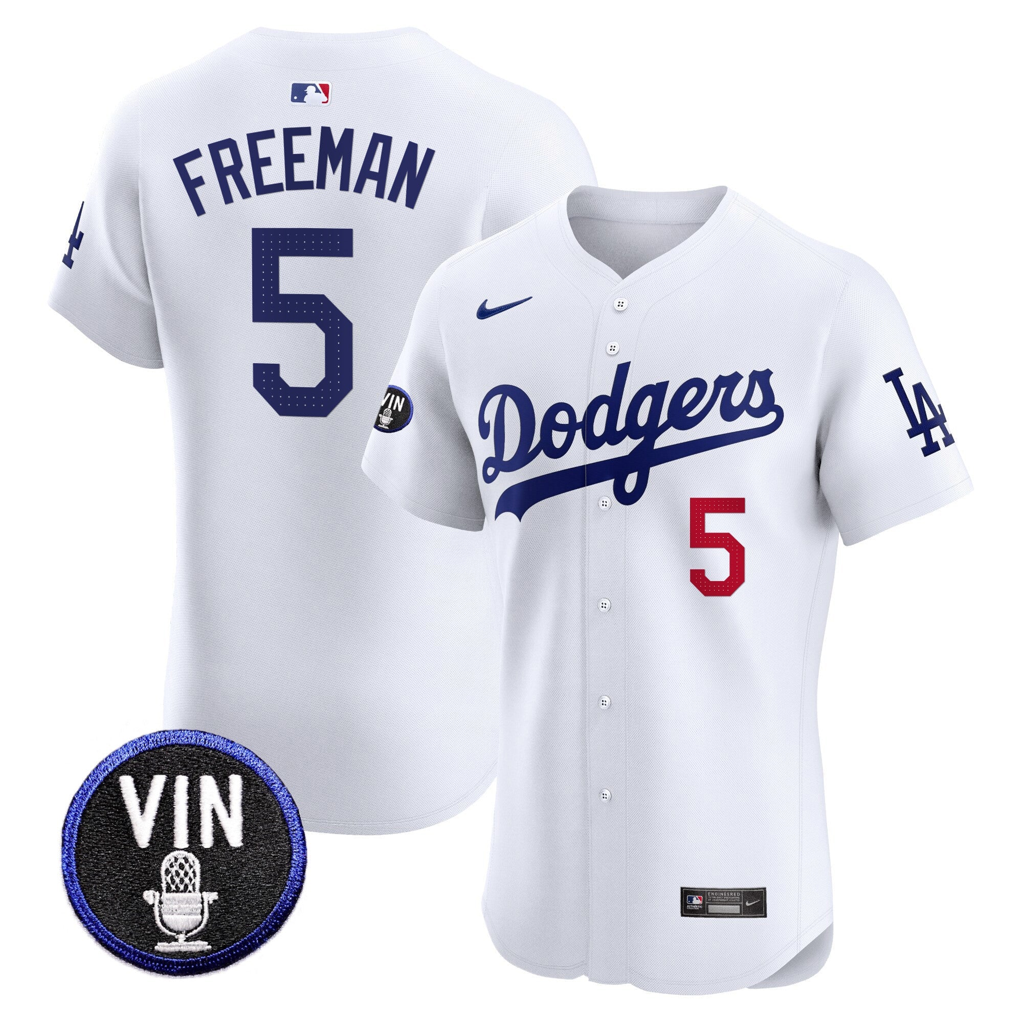 Men’s Vin Scully Patch Vapor Premier Elite Jersey