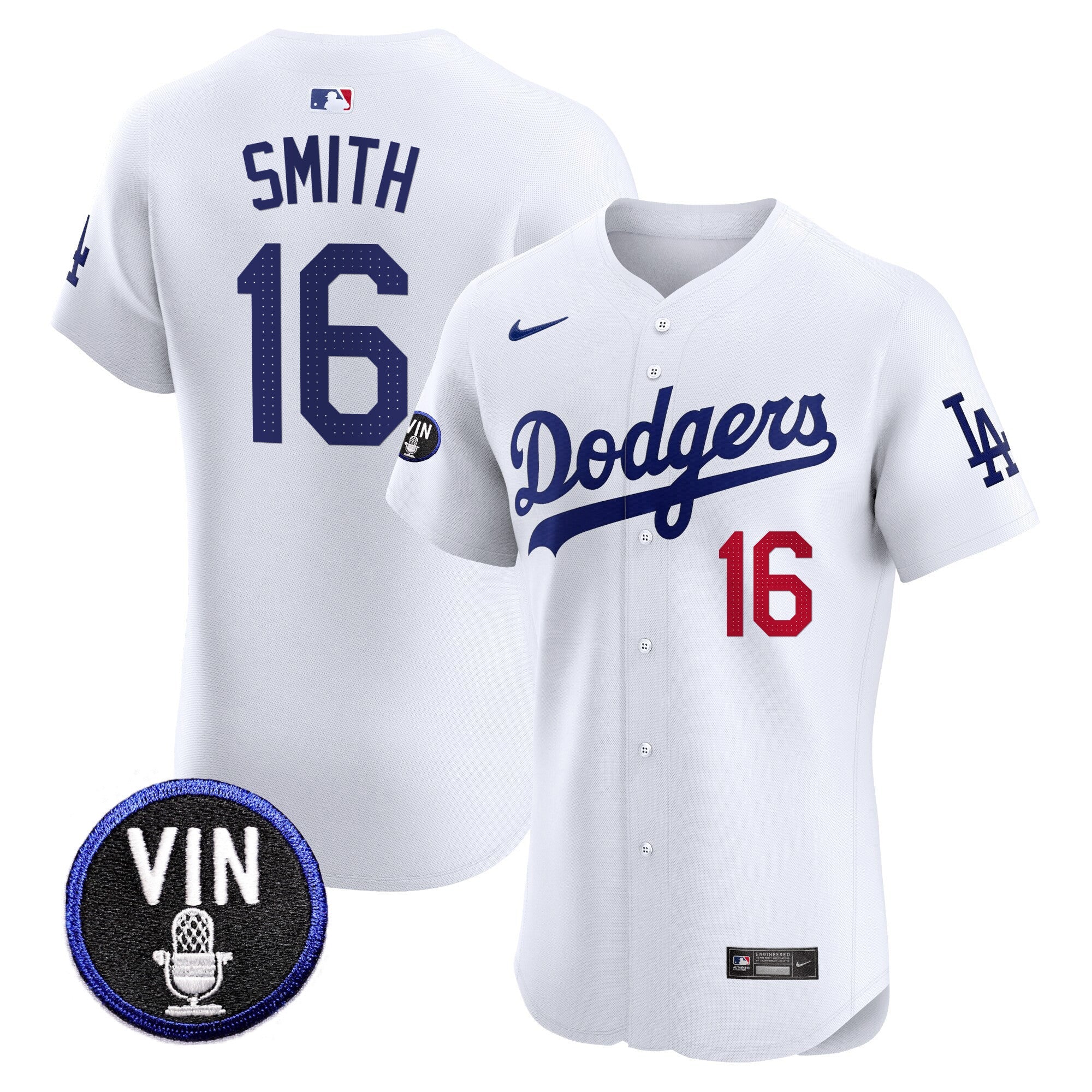 Men’s Vin Scully Patch Vapor Premier Elite Jersey