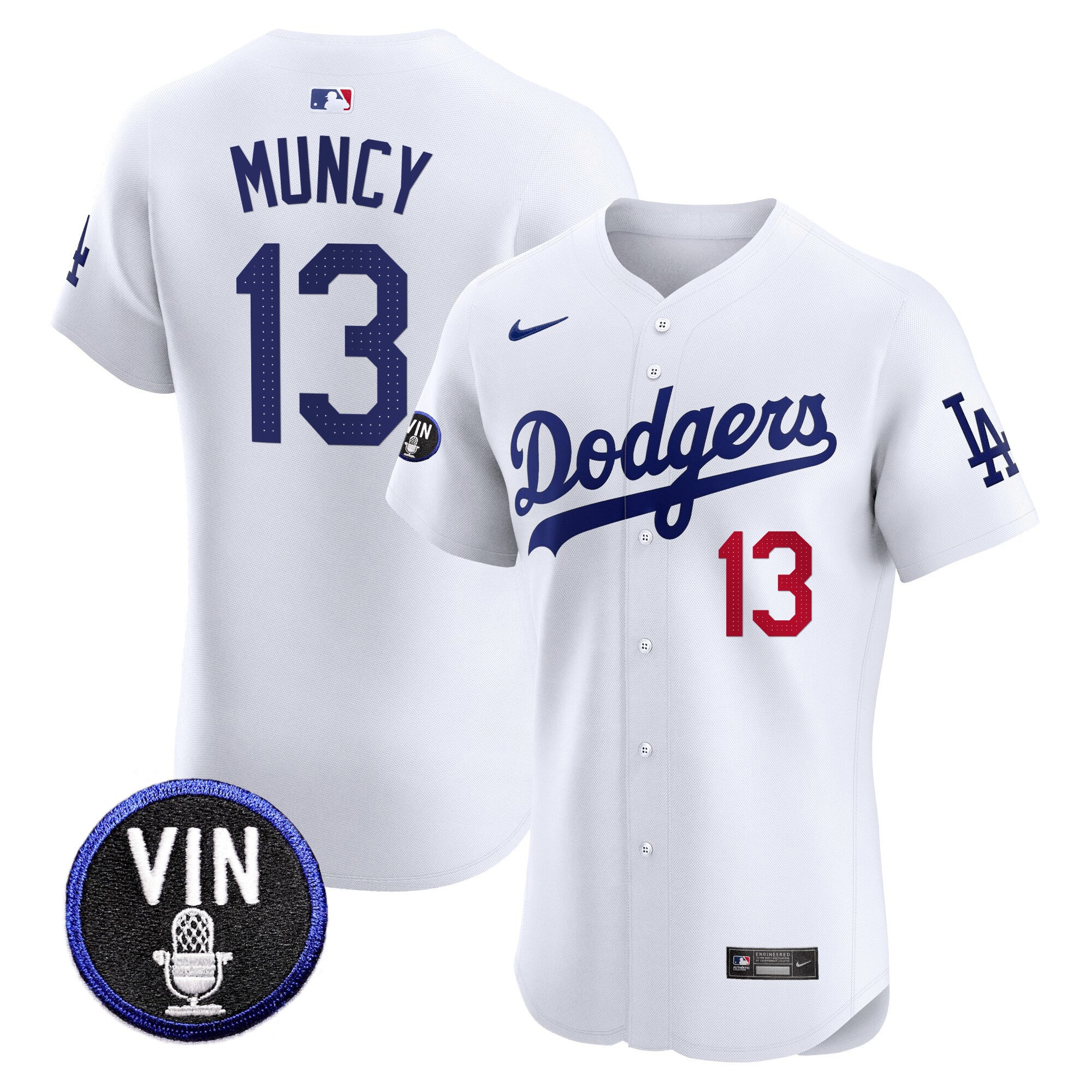 Men’s Vin Scully Patch Vapor Premier Elite Jersey
