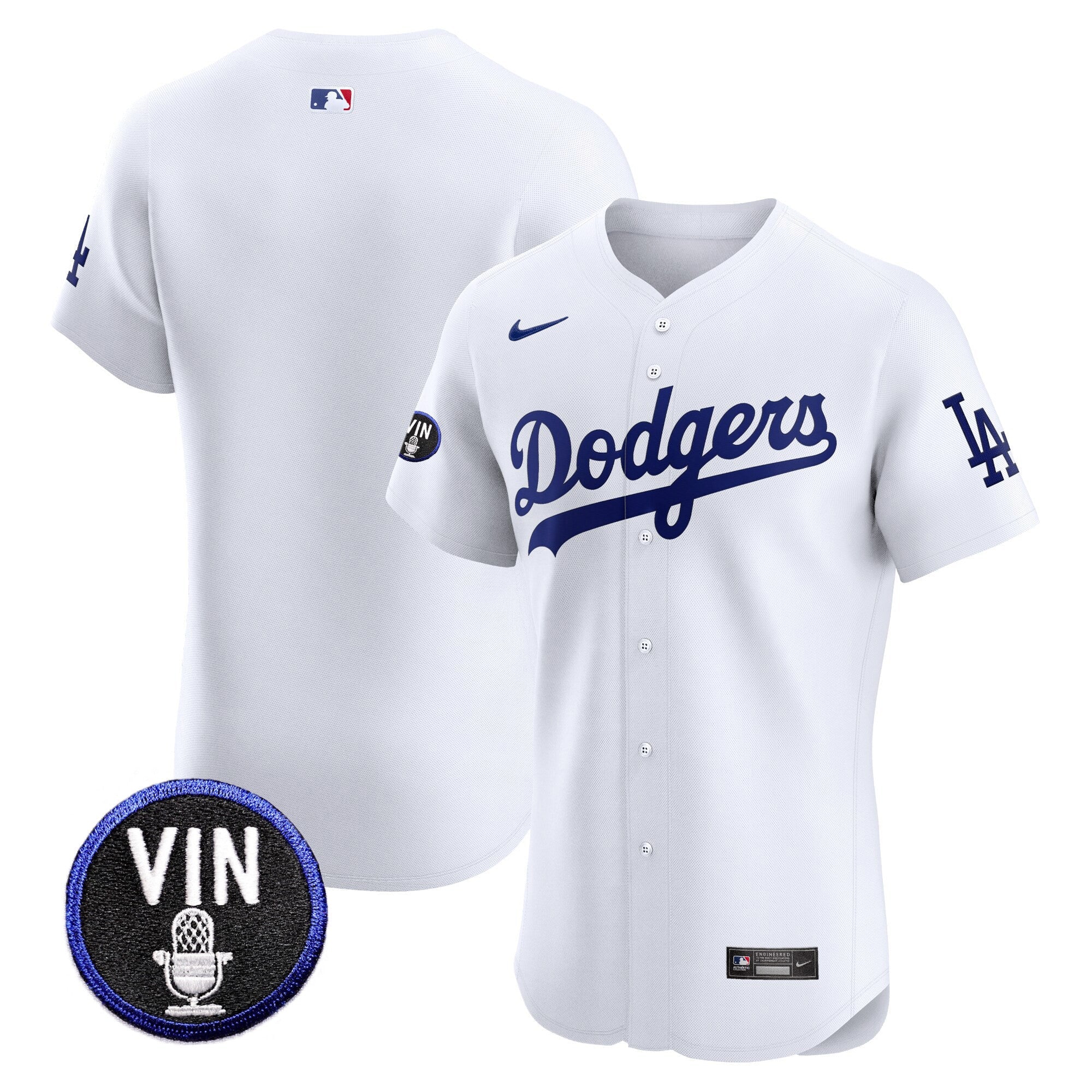 Men’s Vin Scully Patch Vapor Premier Elite Jersey
