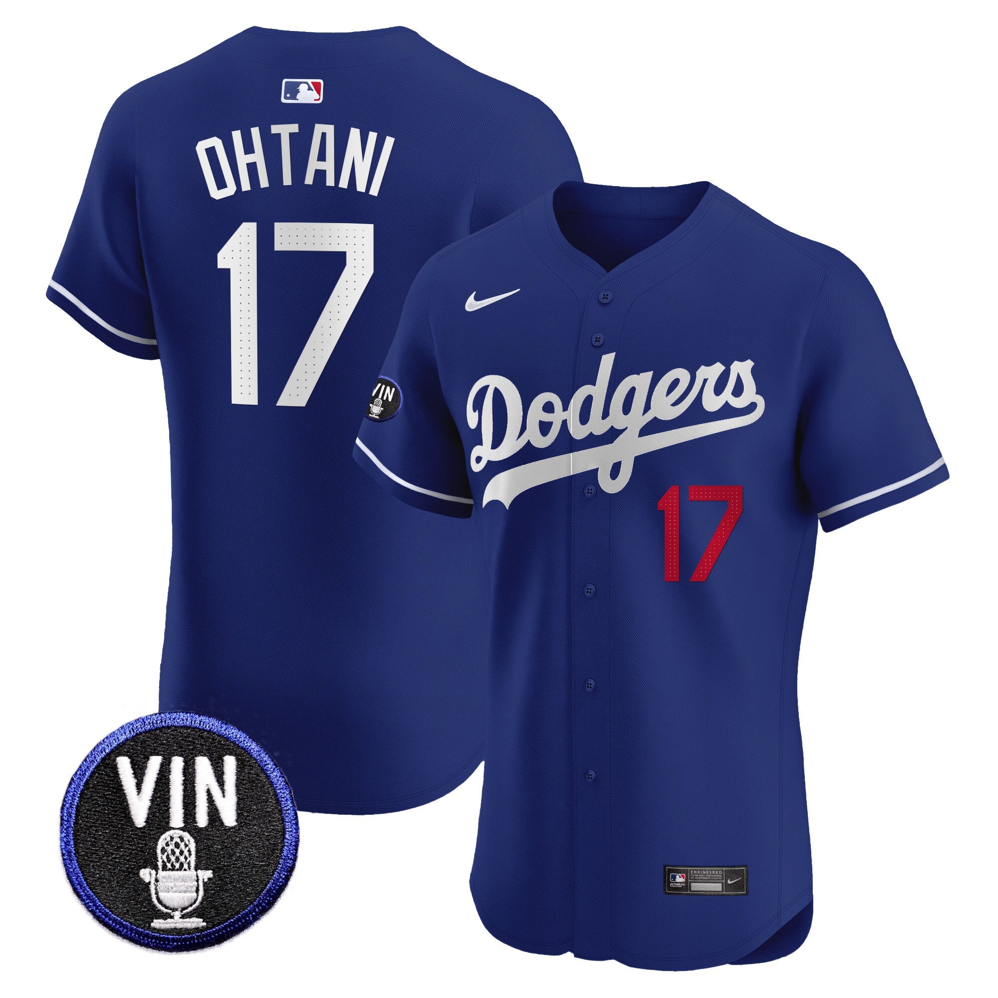 Men’s Vin Scully Patch Vapor Premier Elite Jersey