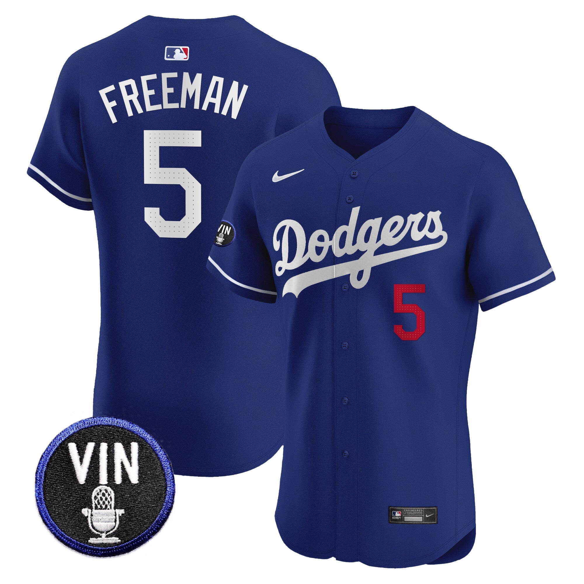 Men’s Vin Scully Patch Vapor Premier Elite Jersey