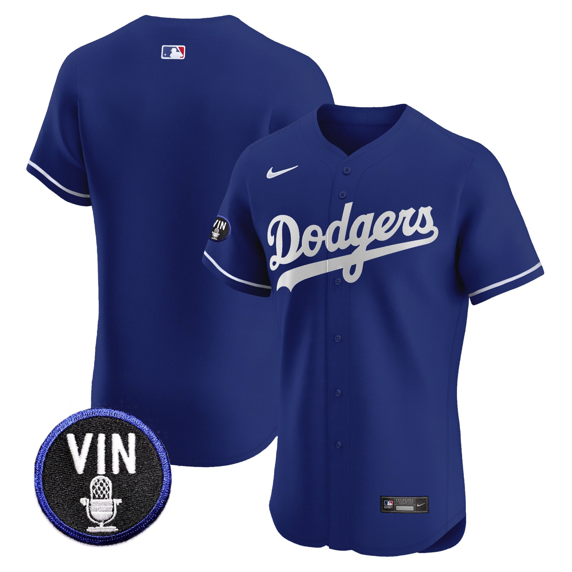 Men’s Vin Scully Patch Vapor Premier Elite Jersey