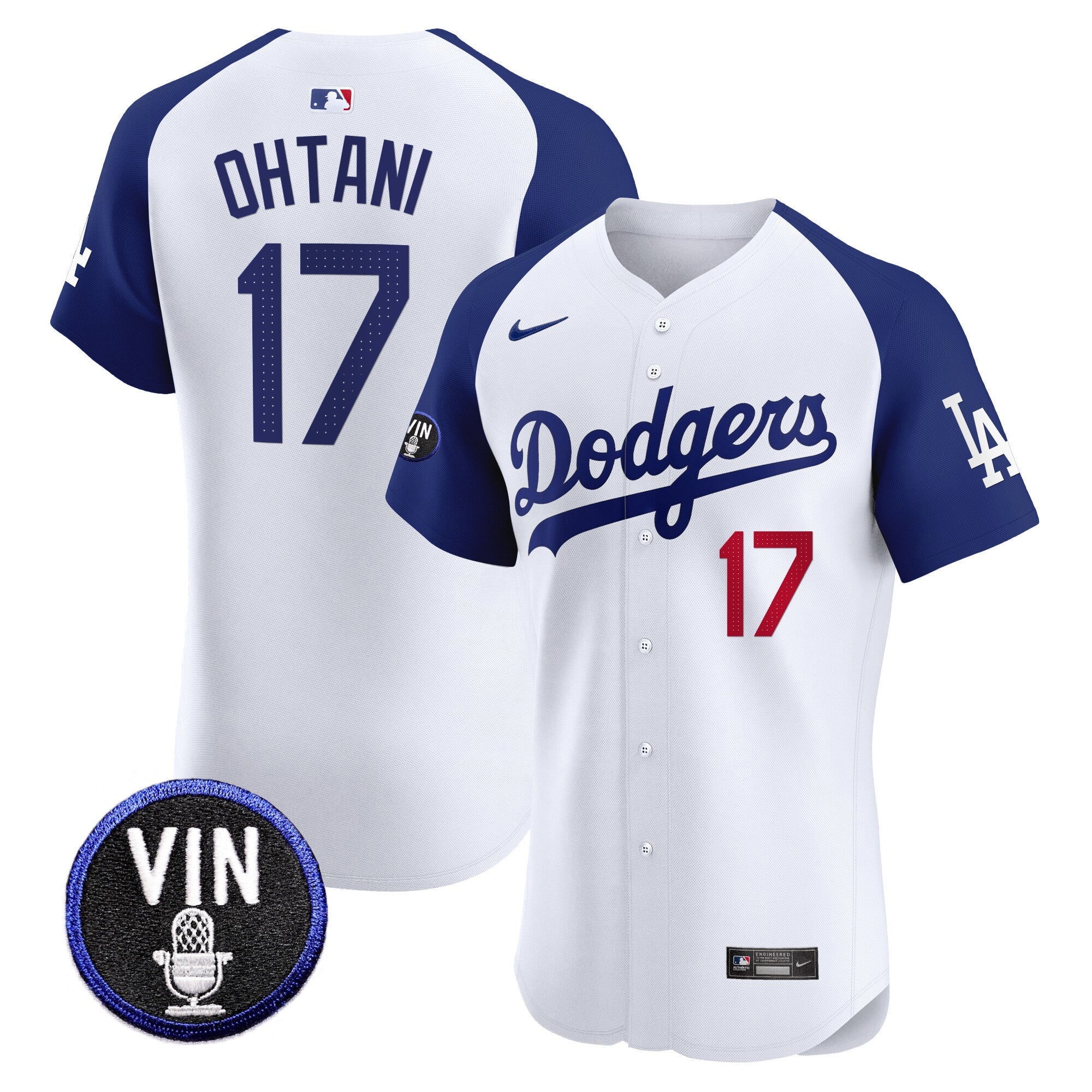 Men’s Vin Scully Patch Vapor Premier Elite Jersey