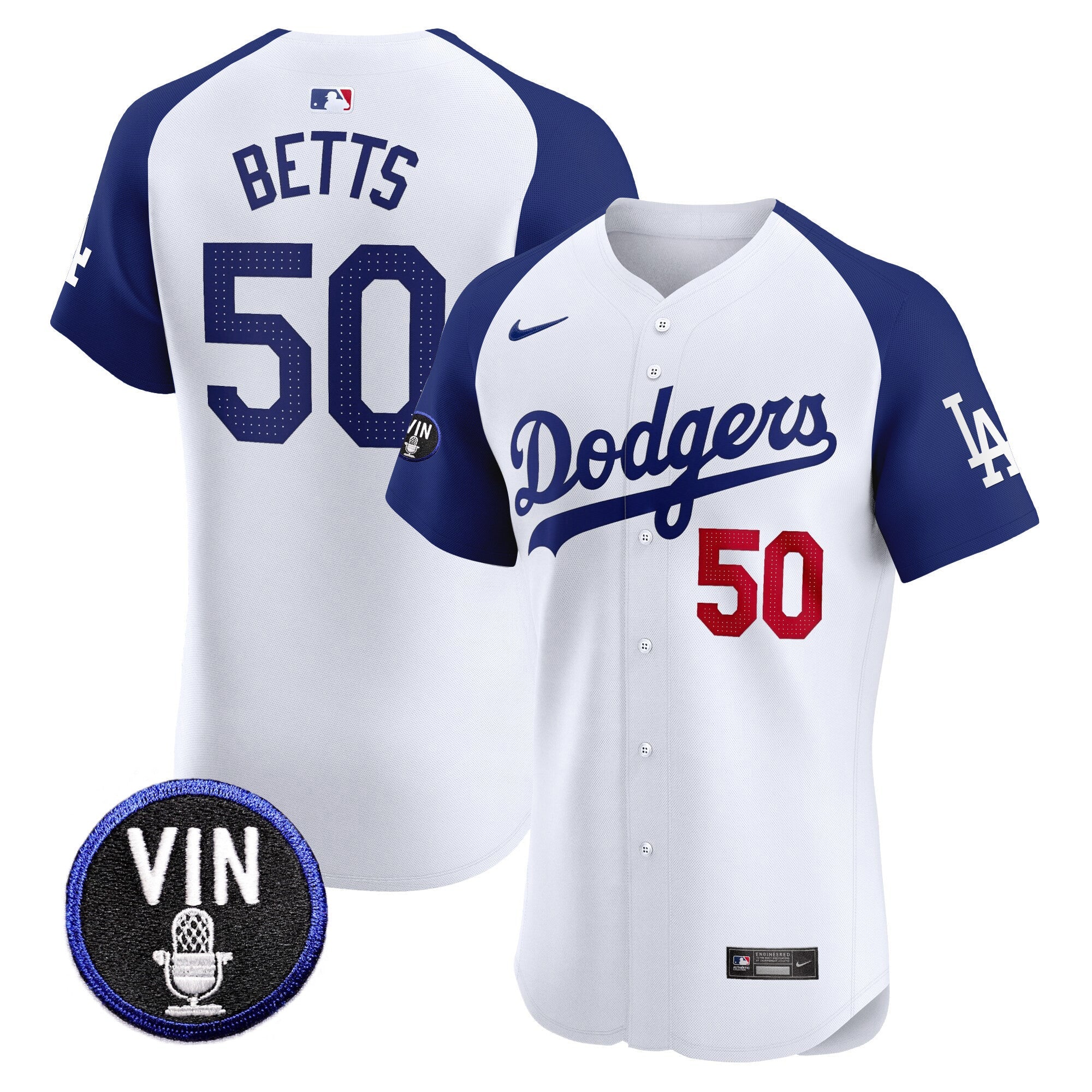 Men’s Vin Scully Patch Vapor Premier Elite Jersey