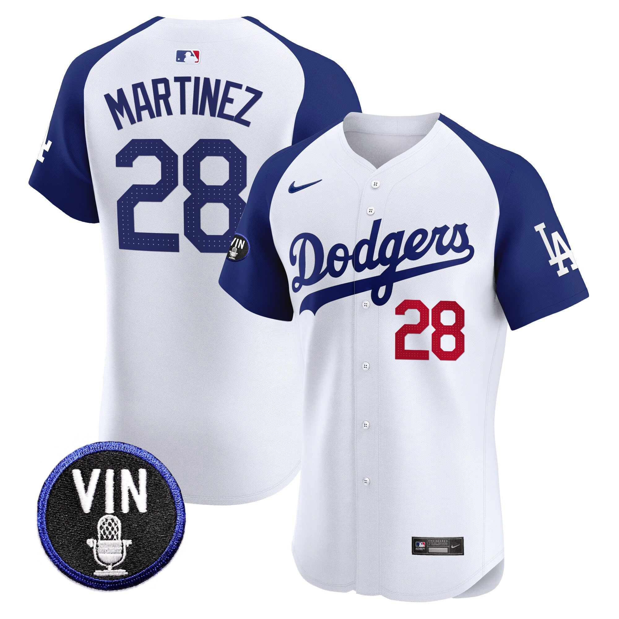 Men’s Vin Scully Patch Vapor Premier Elite Jersey