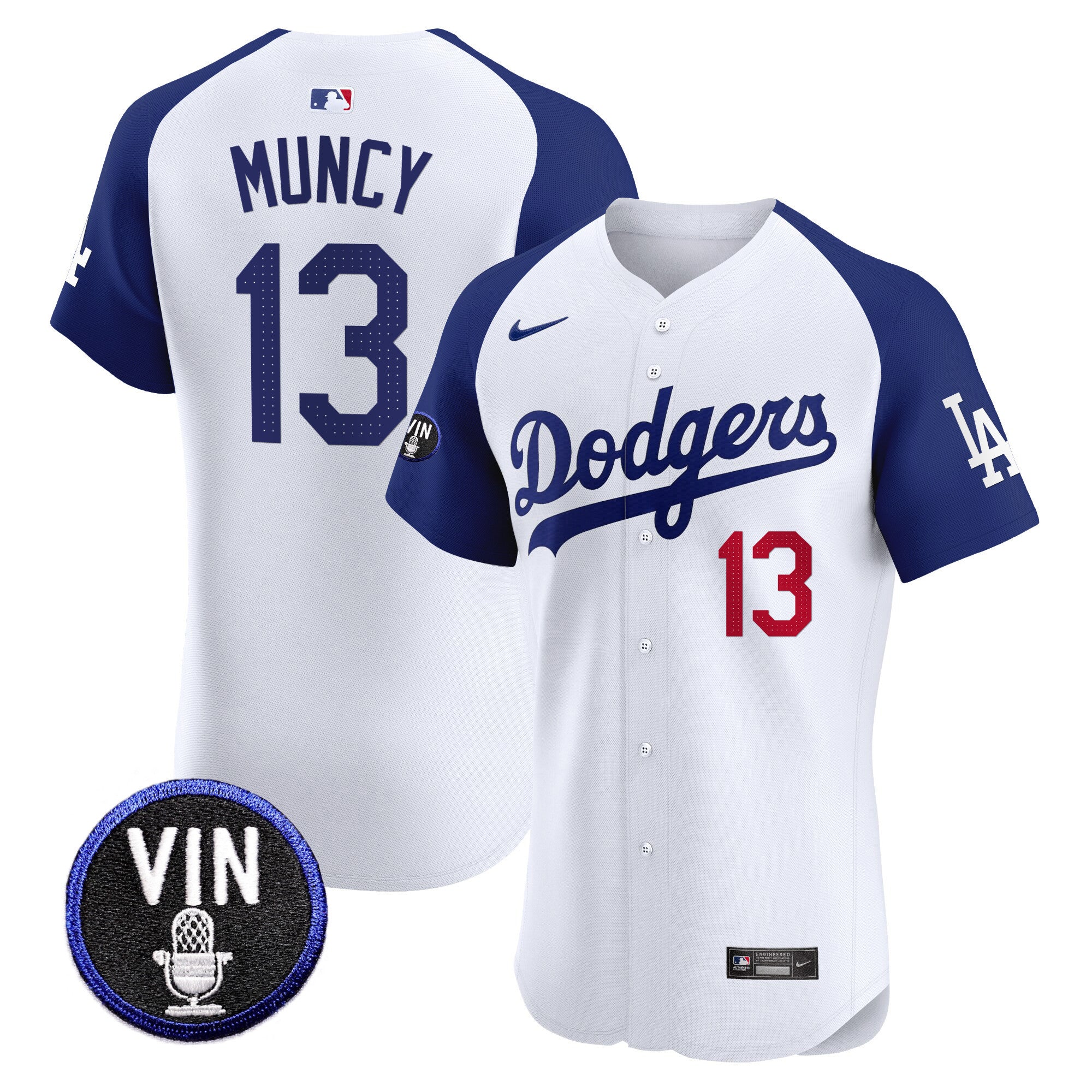 Men’s Vin Scully Patch Vapor Premier Elite Jersey