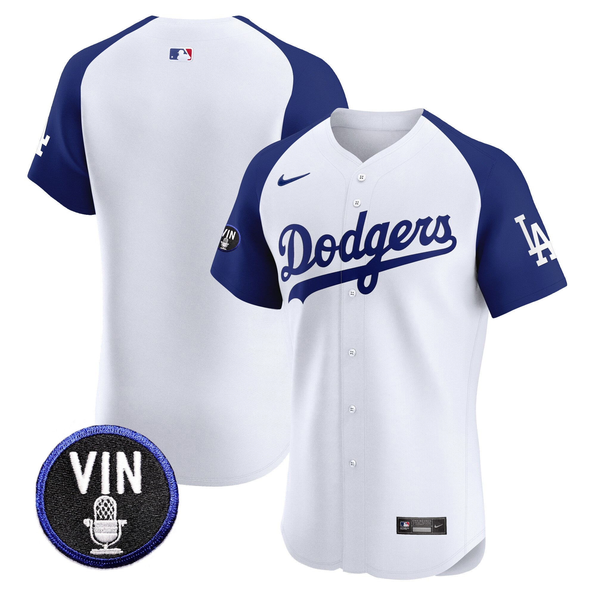 Men’s Vin Scully Patch Vapor Premier Elite Jersey