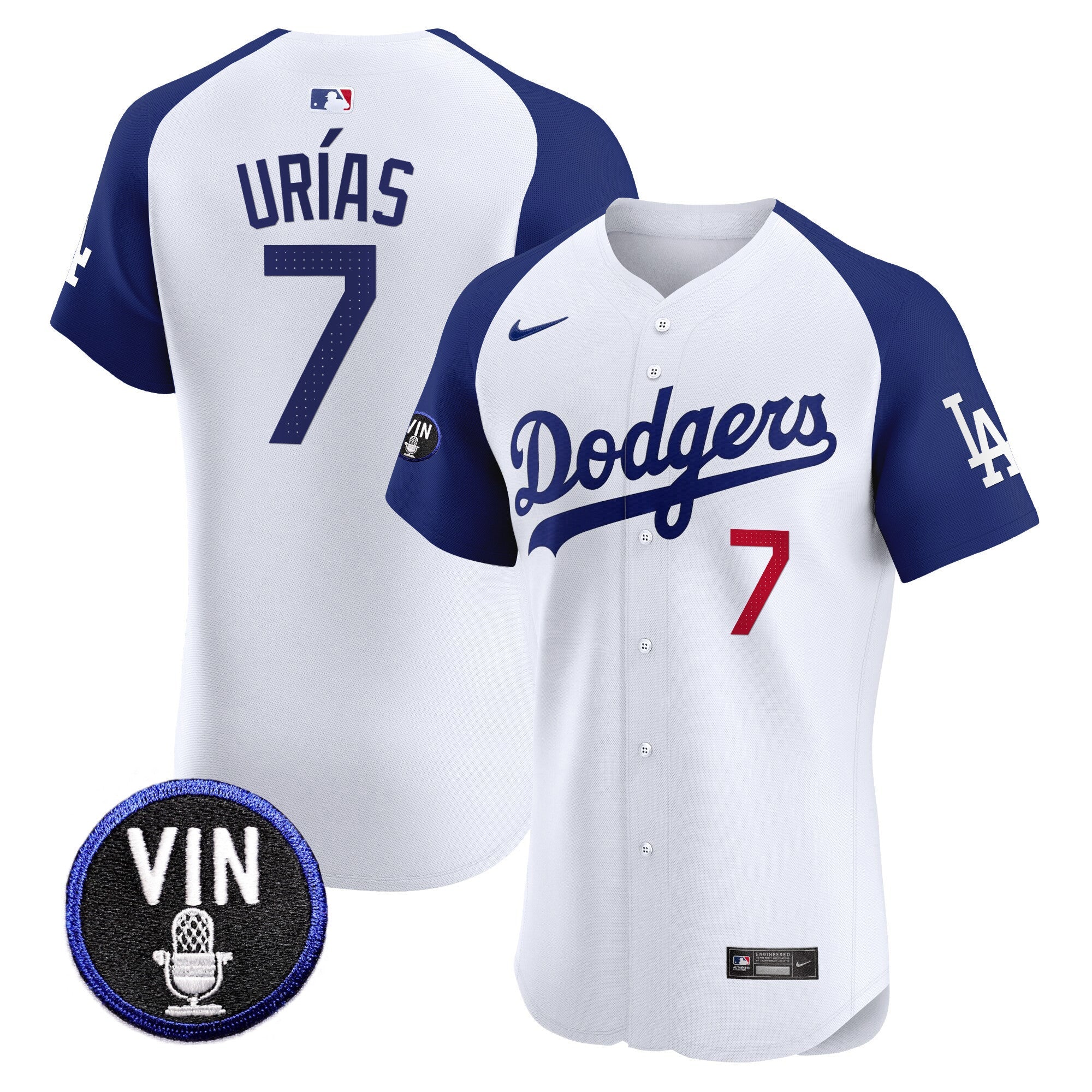 Men’s Vin Scully Patch Vapor Premier Elite Jersey