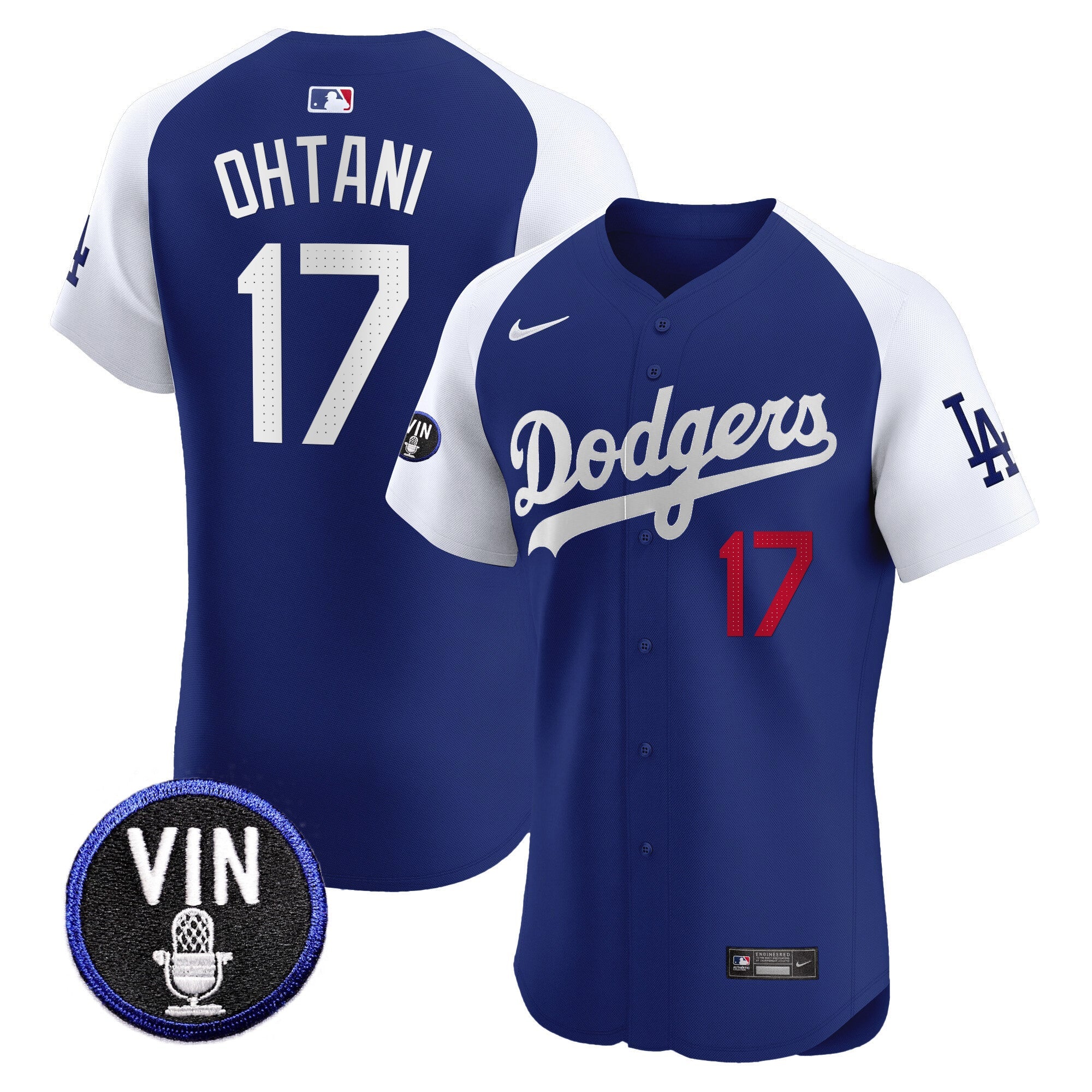 Men’s Vin Scully Patch Vapor Premier Elite Jersey