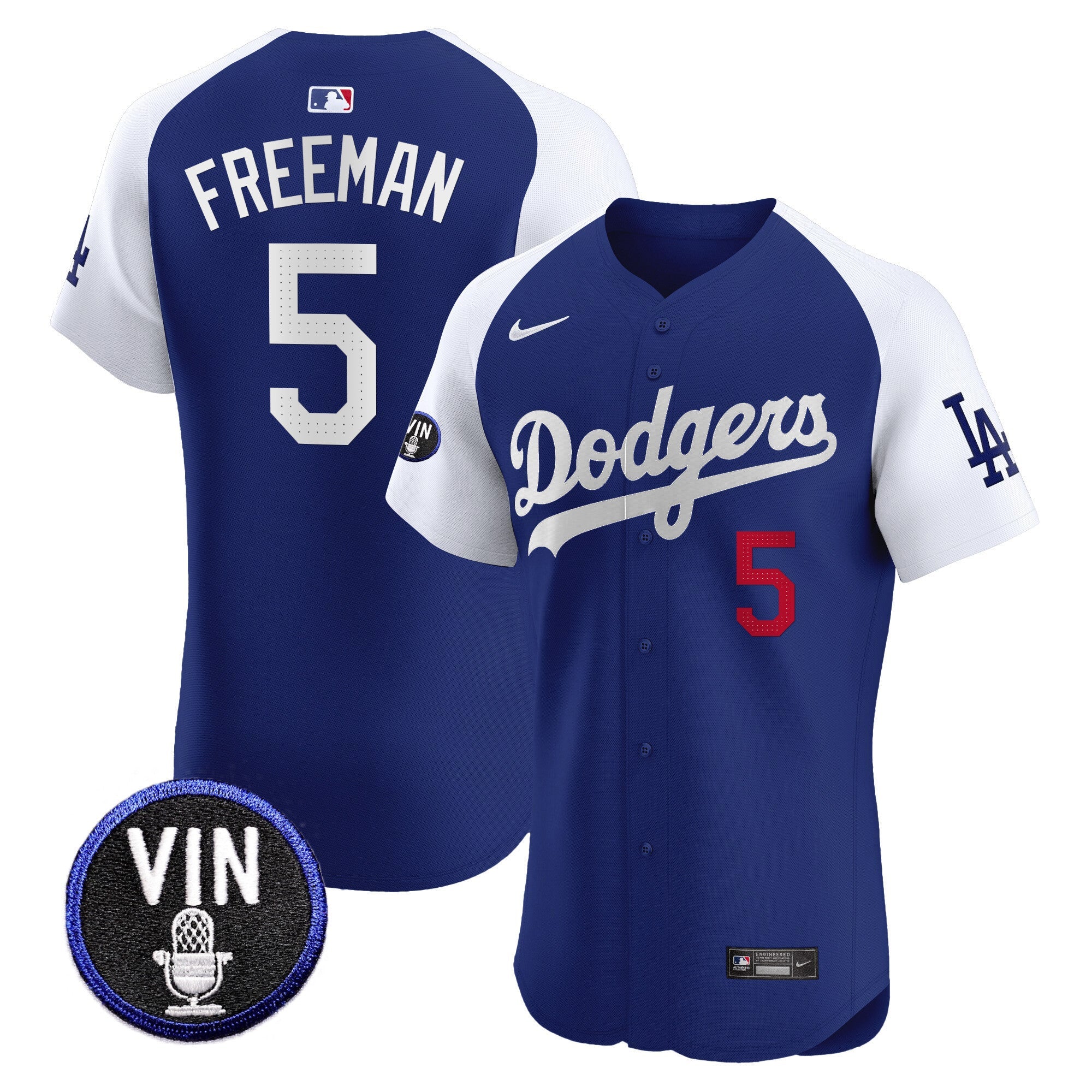Men’s Vin Scully Patch Vapor Premier Elite Jersey