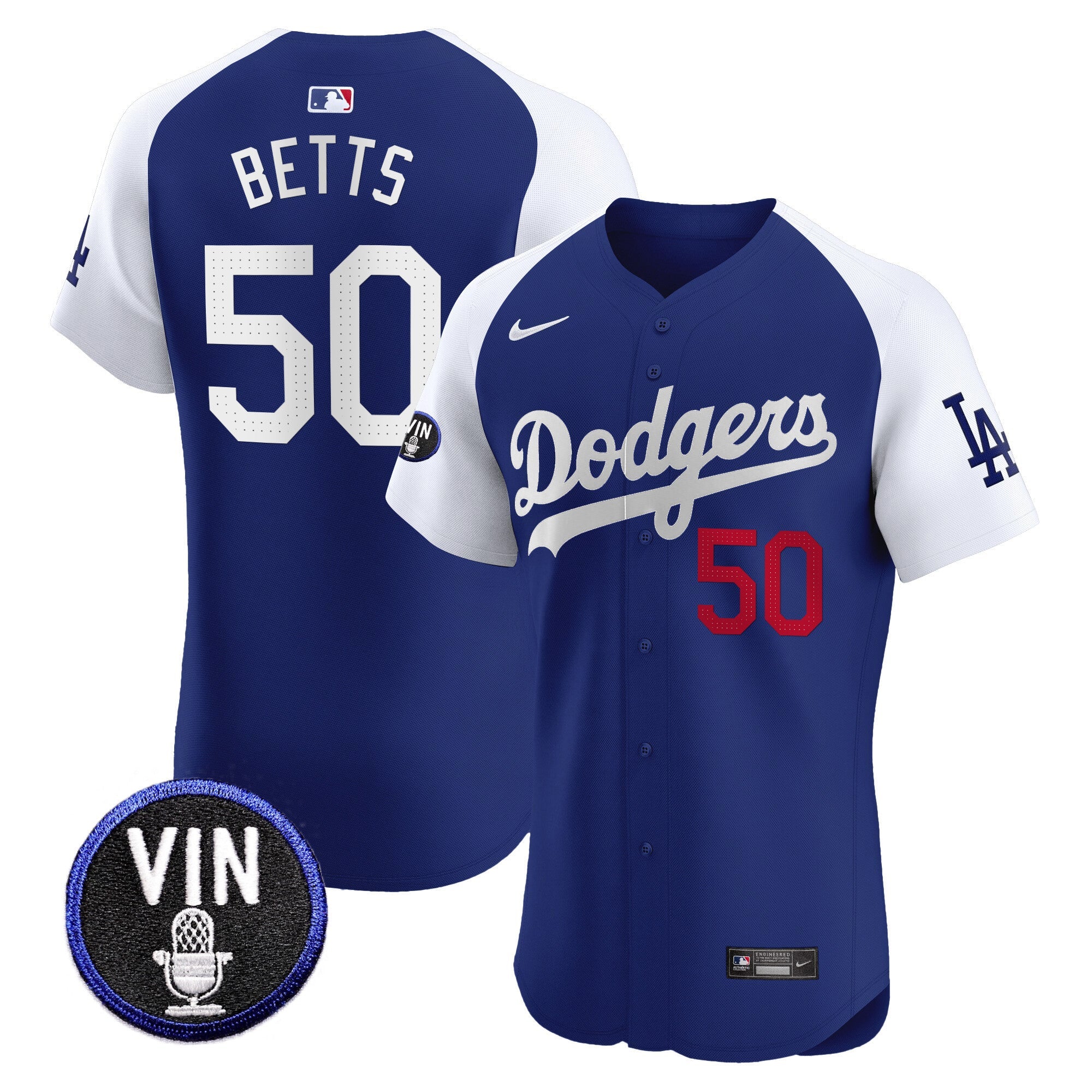 Men’s Vin Scully Patch Vapor Premier Elite Jersey