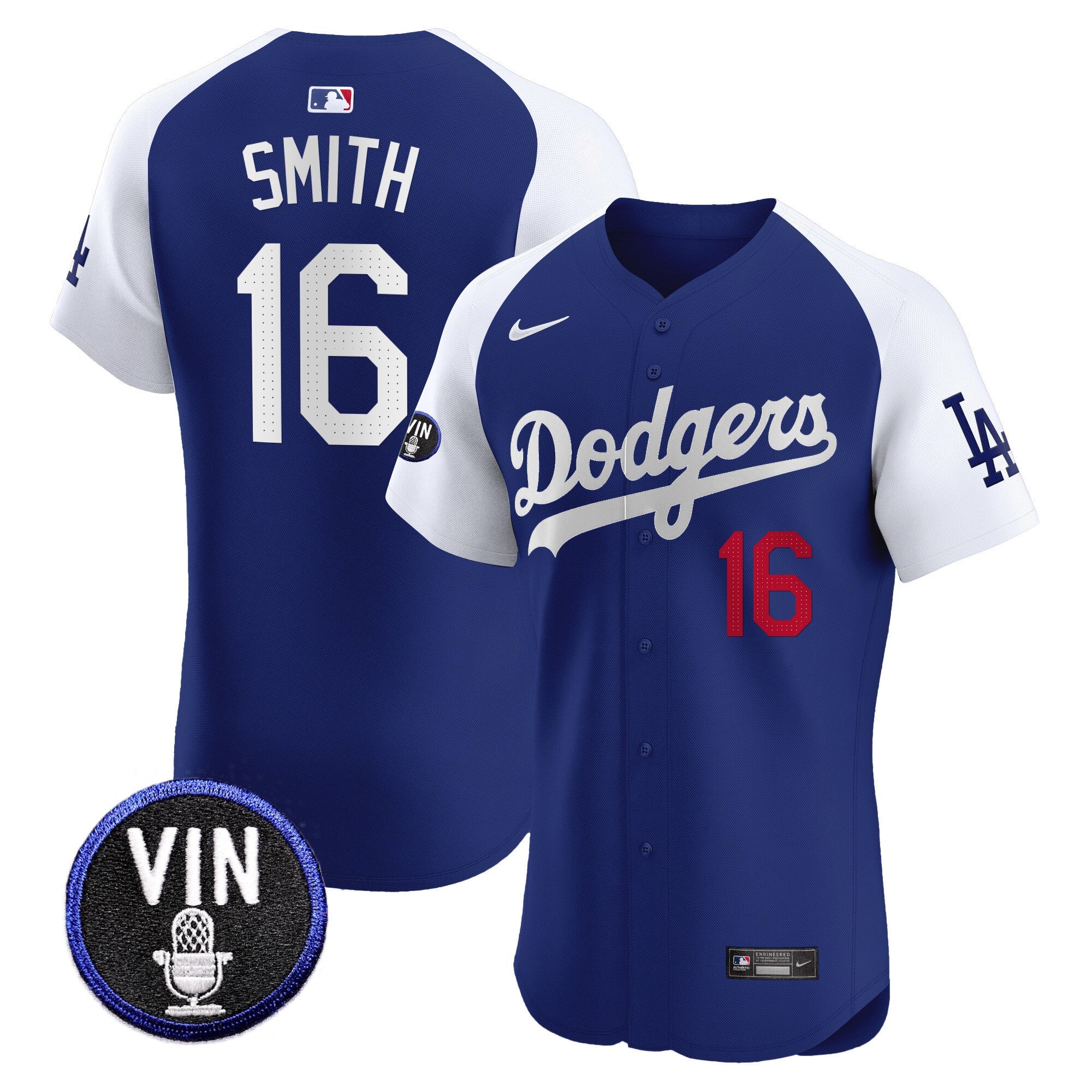 Men’s Vin Scully Patch Vapor Premier Elite Jersey