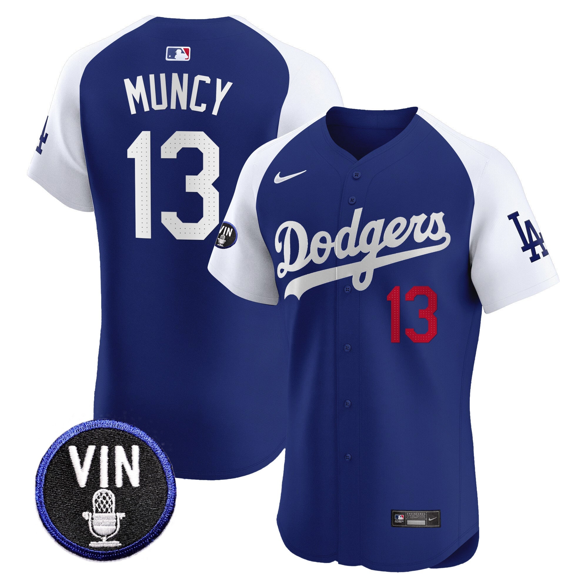 Men’s Vin Scully Patch Vapor Premier Elite Jersey