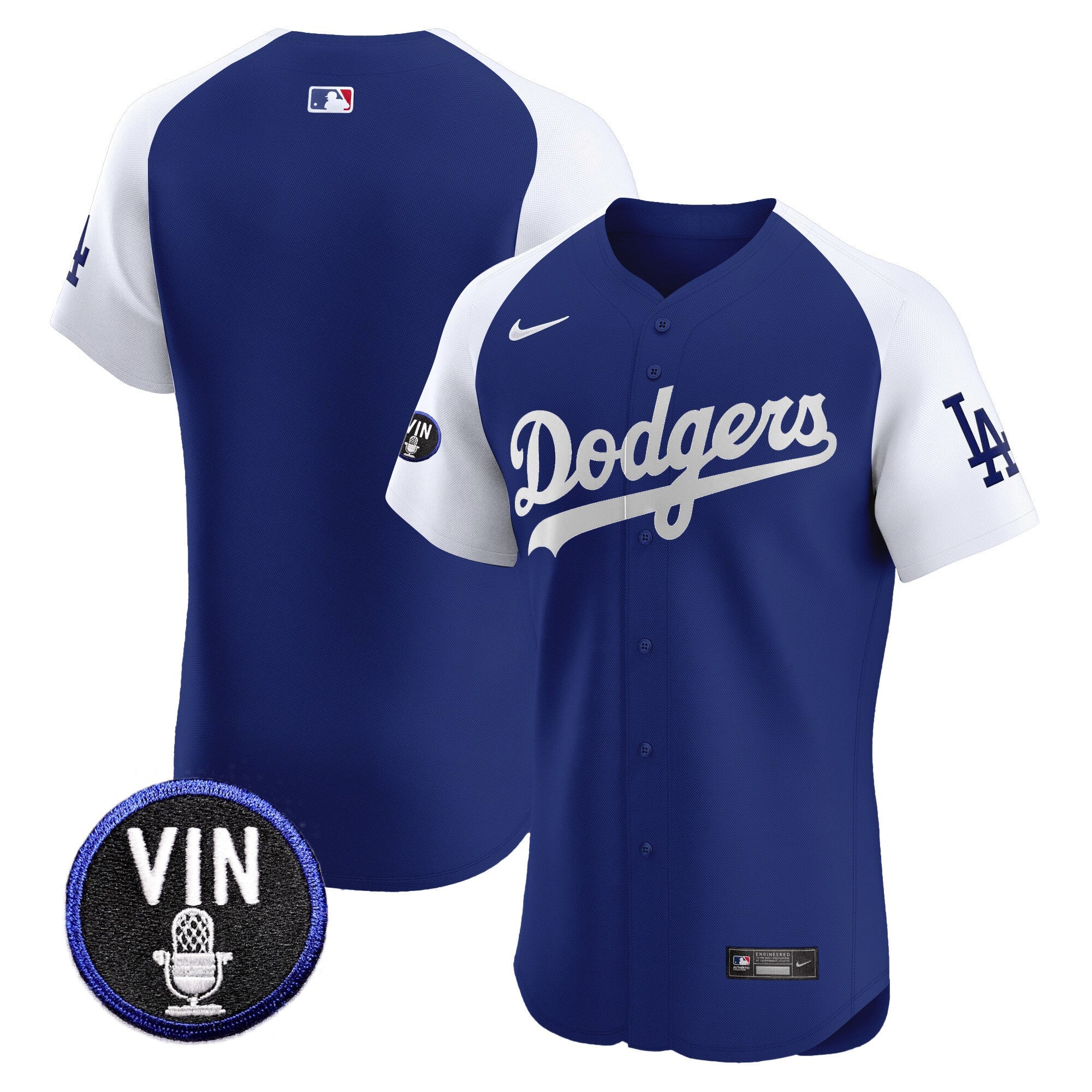 Men’s Vin Scully Patch Vapor Premier Elite Jersey