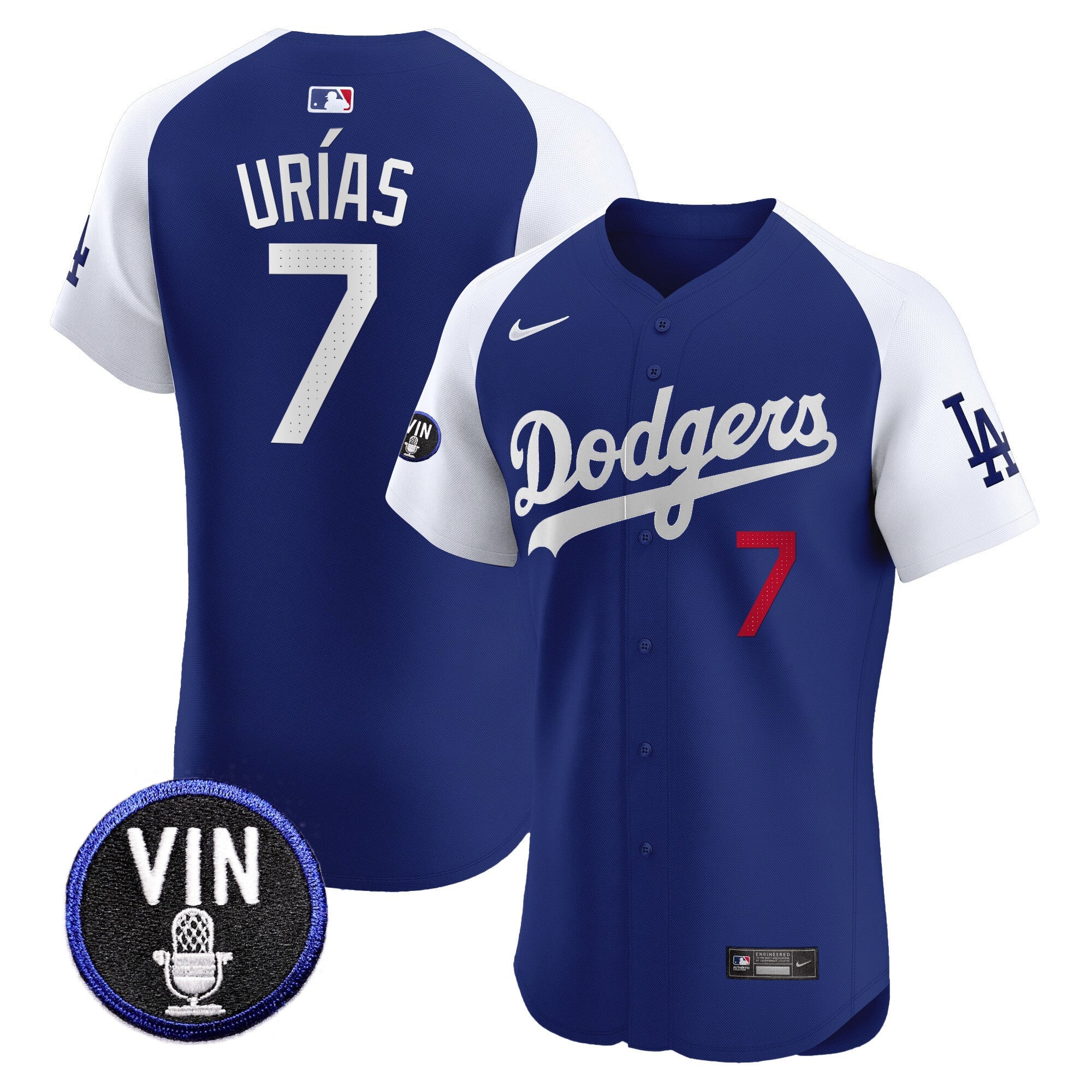 Men’s Vin Scully Patch Vapor Premier Elite Jersey