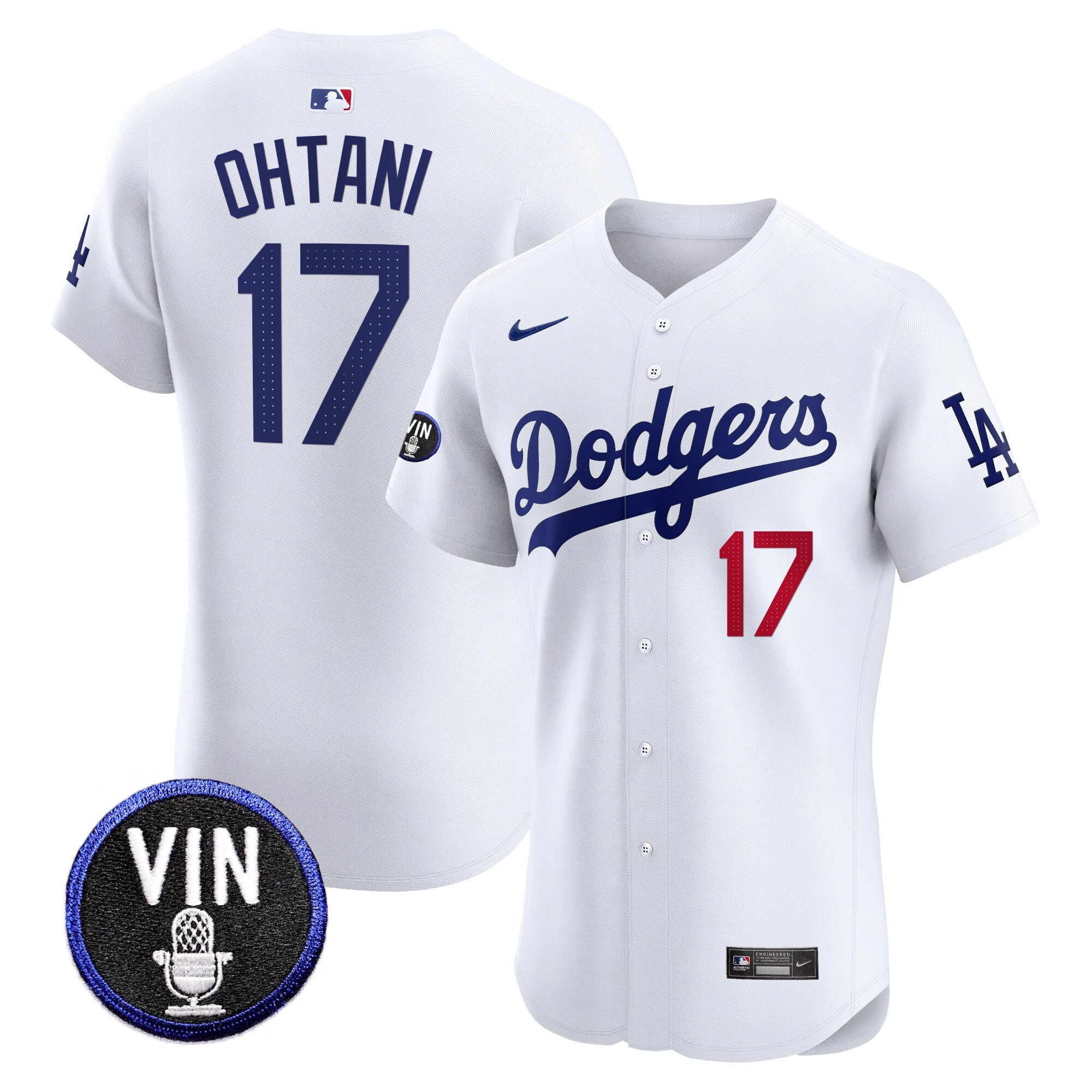 Men’s Vin Scully Patch Vapor Premier Elite Jersey