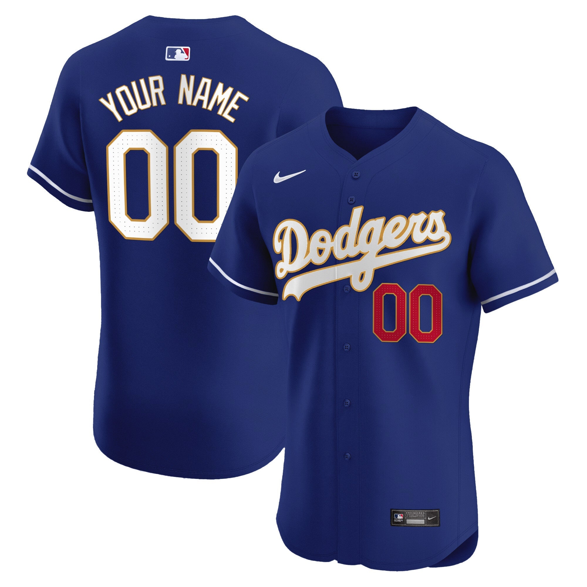 Los Angeles Gold Trim Premier Elite Custom Jersey