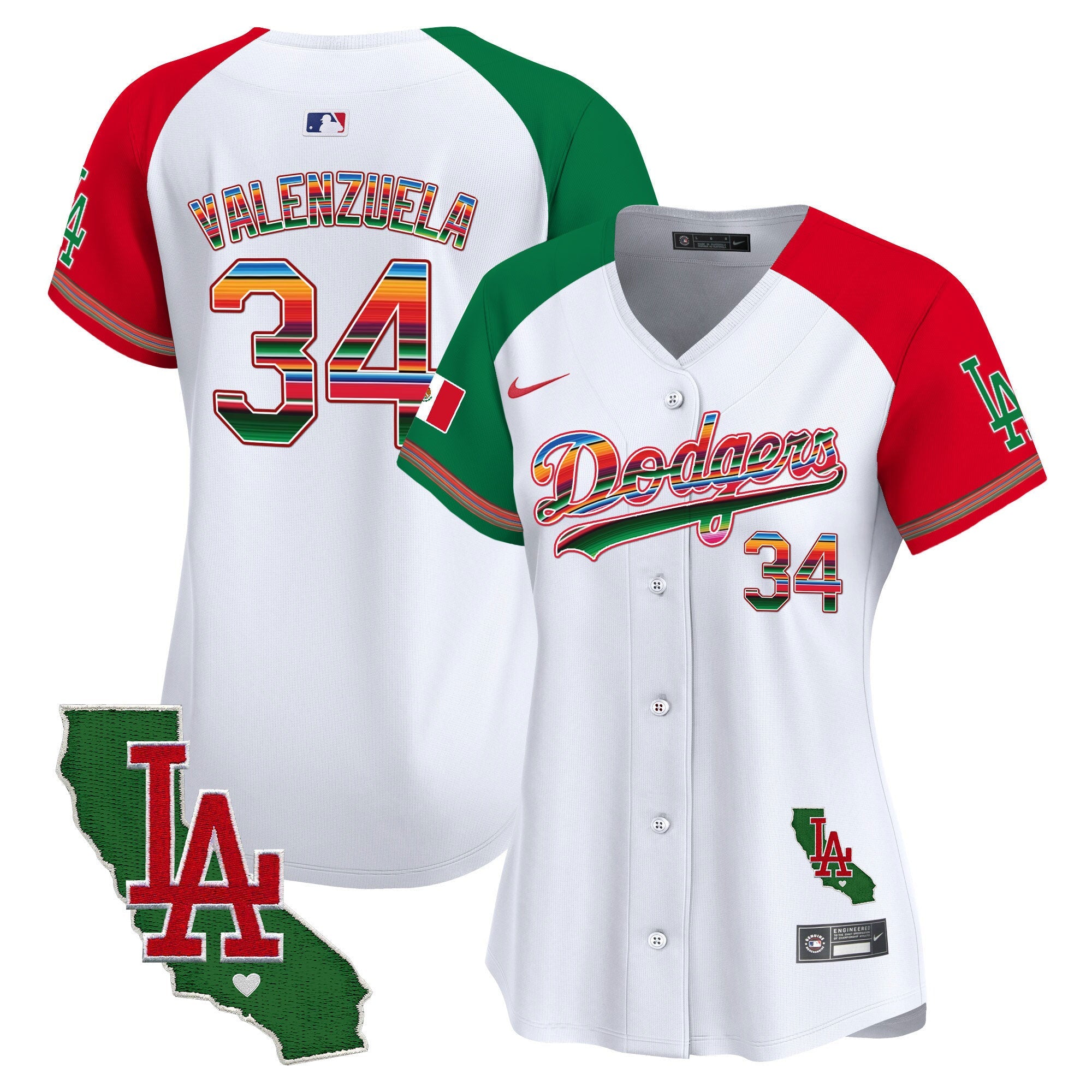 Women’s Mexico California Patch Vapor Premier Limited Jersey V2
