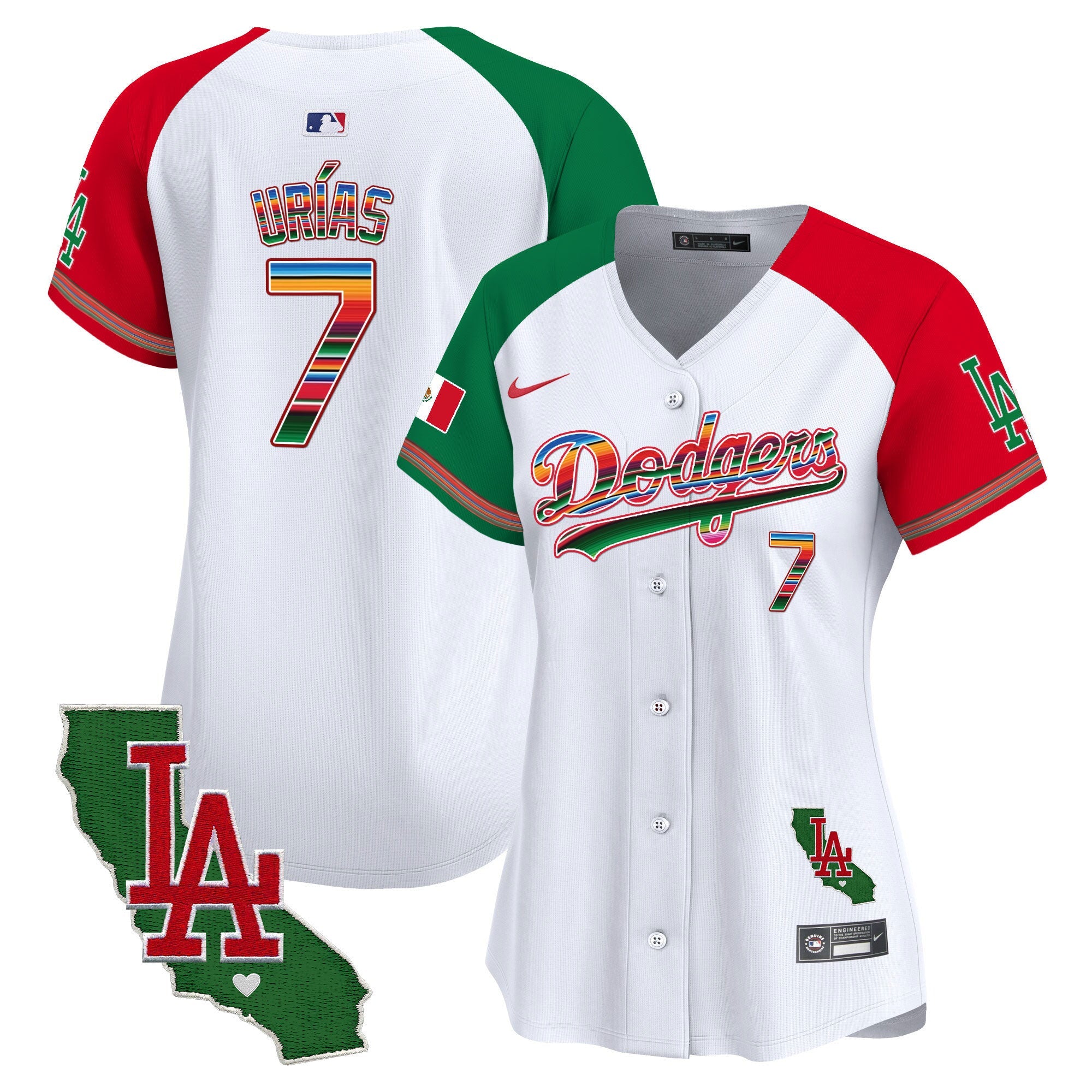 Women’s Mexico California Patch Vapor Premier Limited Jersey V2