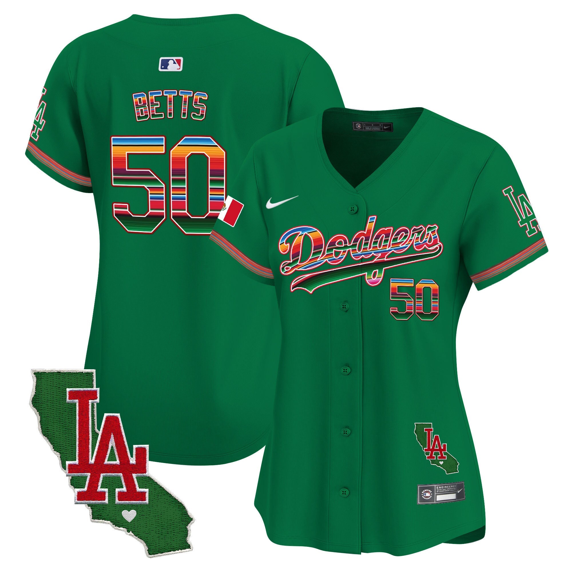 Women’s Mexico California Patch Vapor Premier Limited Jersey V2